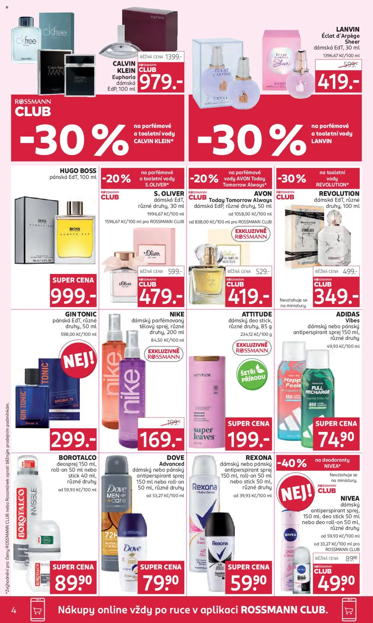 Rossmann leták od 08.10.2025 | Strana: 4 | Produkty: Nivea, Gin tonic, Dove, Body