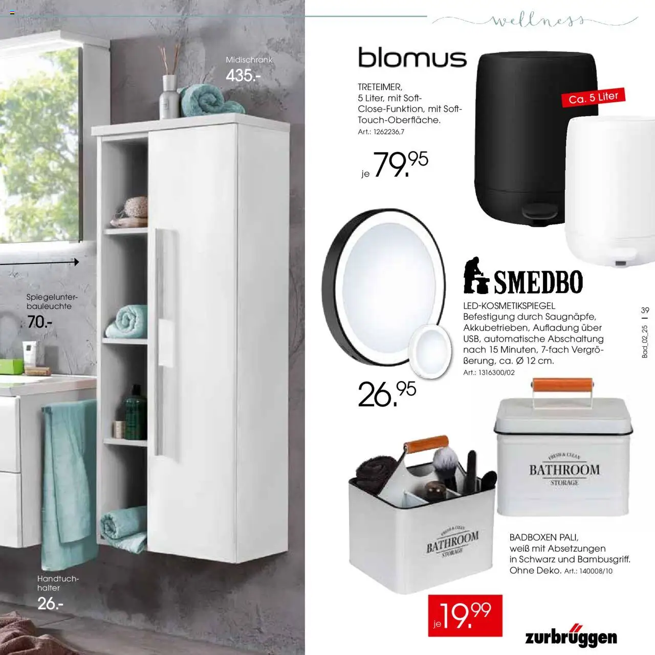 Zurbrüggen - Bad Spezial – gültig ab 11.06.2025 | Seite: 39 | Produkte: Midischrank