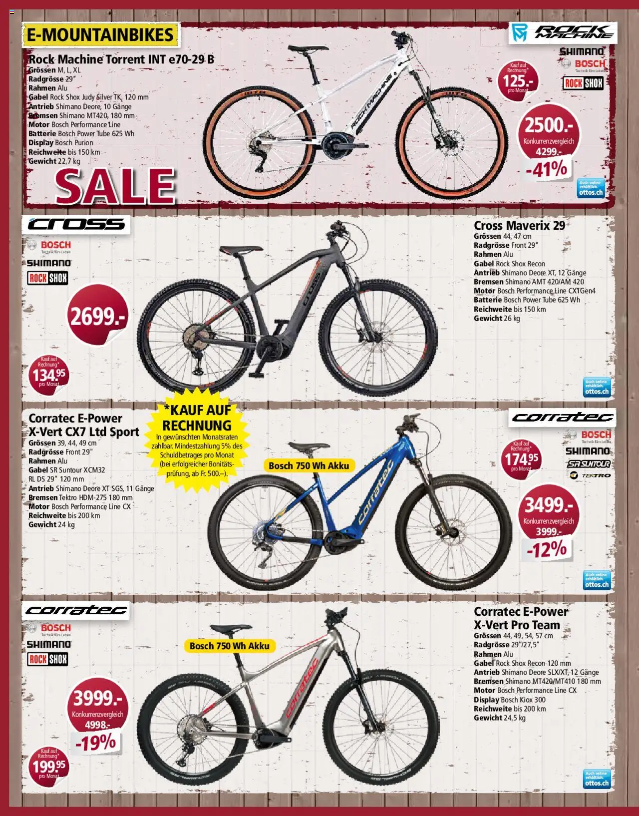 Otto's Aktionen Bike ab 24.03.2025 | Seite: 4 | Produkte: Rock, Batterie, Gewicht, Bosch