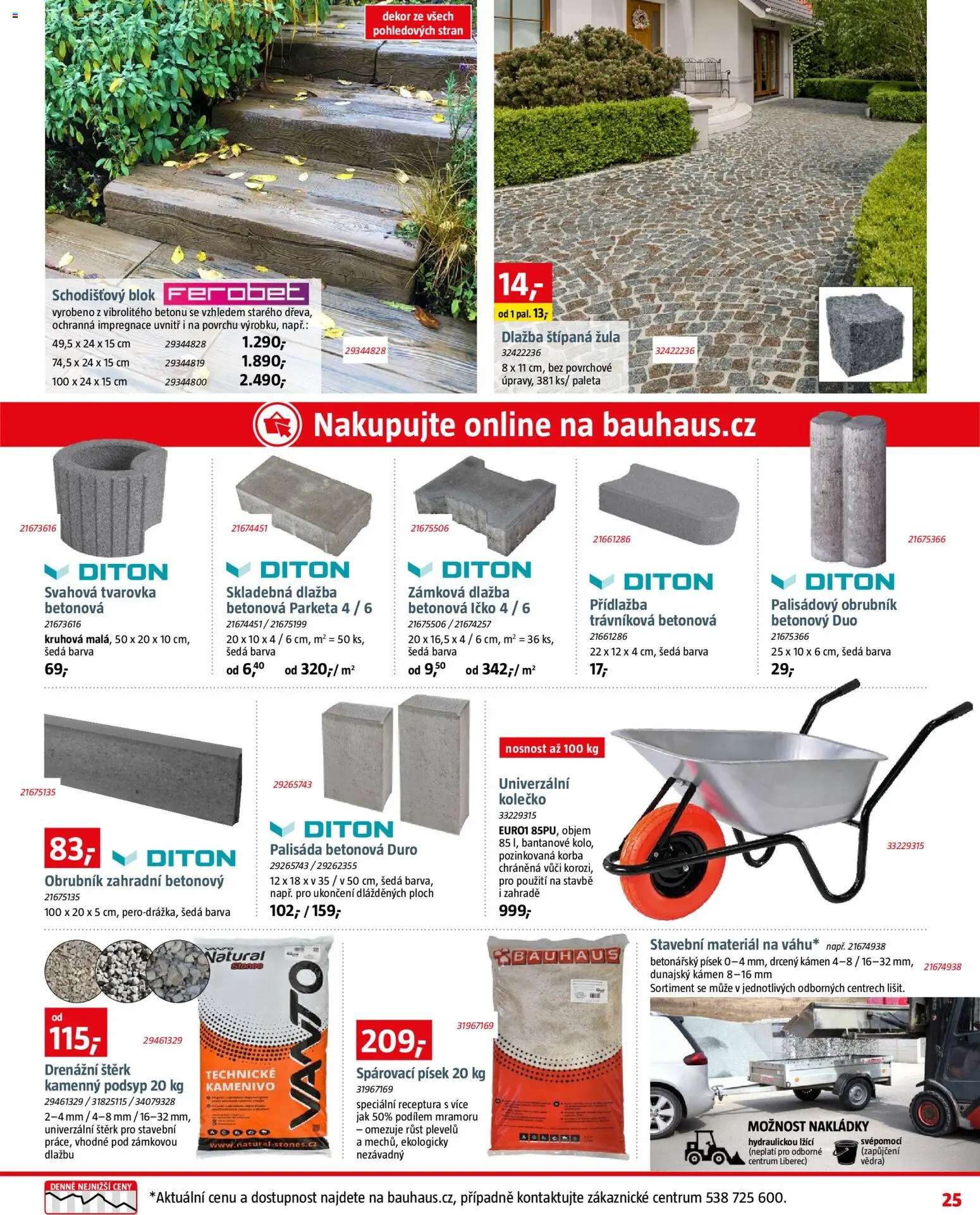 Bauhaus leták od 02.04.2026 | Strana: 25 | Produkty: Dlažba, Písek, Kolo, Blok