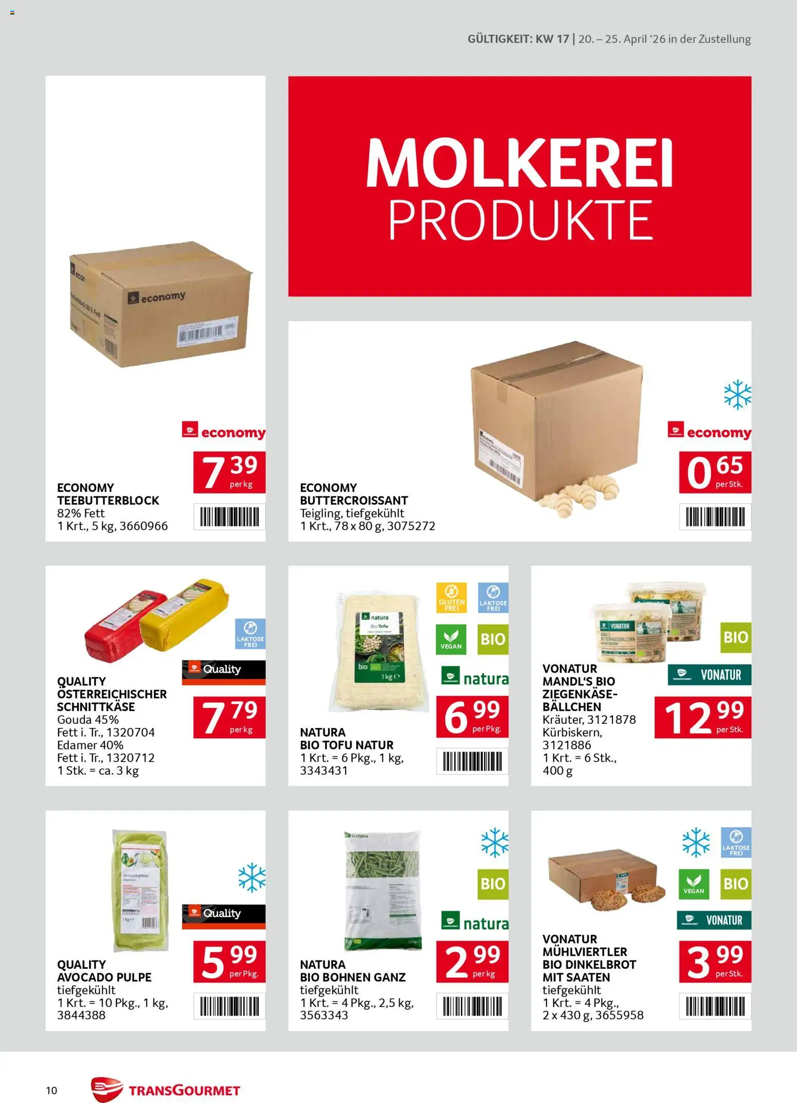 Transgourmet Zustellaktion gültig ab 20.04.2026 | Seite: 10 | Produkte: Avocado