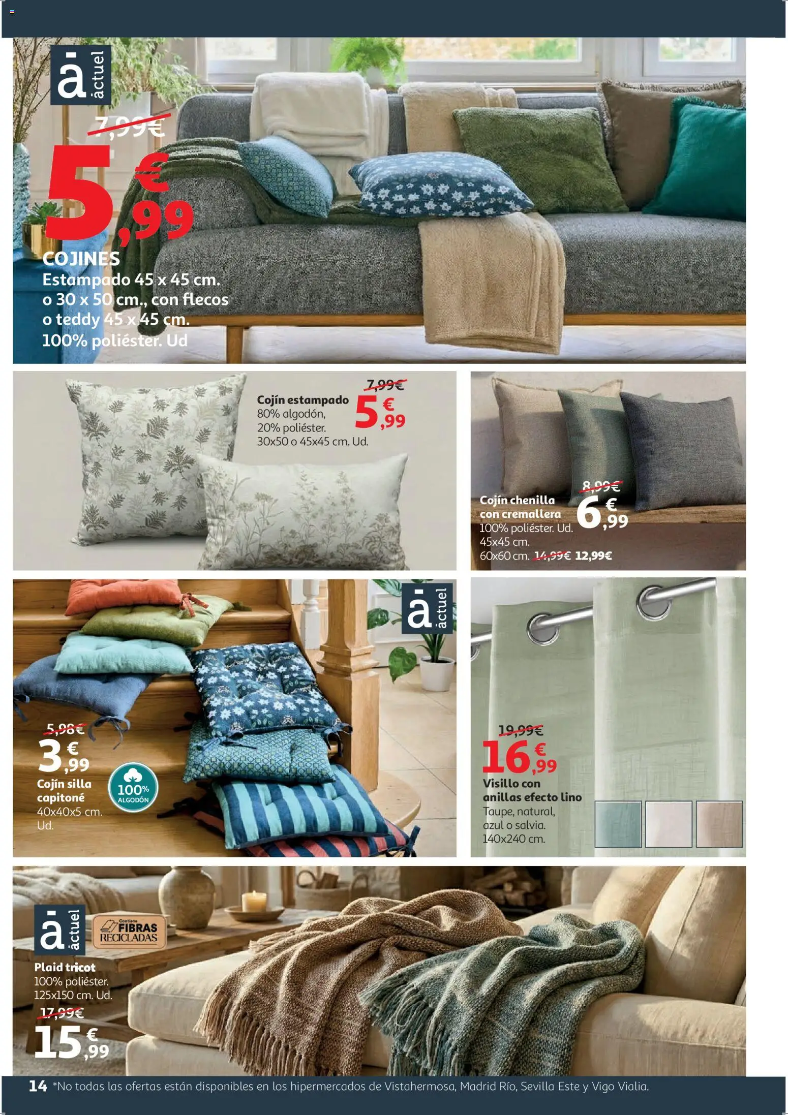 Alcampo - HG Blanco │ válido desde el 09.01.2026 | Página: 14 | Productos: Cojín, Silla