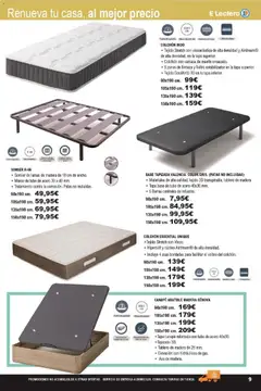 Vista previa E.Leclerc folleto válido desde el 21.01.2026 | Página: 9 | Productos: Somier, Colchon, Marco