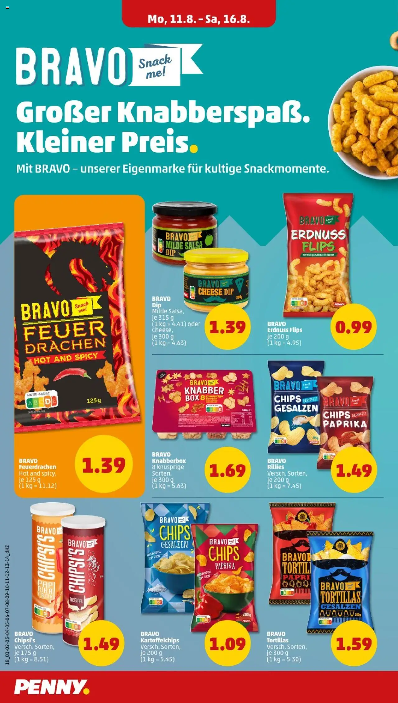 Penny - Mecklenburg-Vorpommern - gültig ab dem 11.08.2025 | Seite: 18 | Produkte: Box, Paprika, Chips