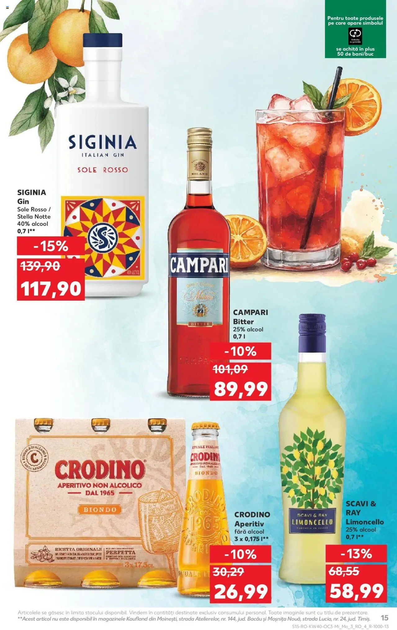 Noul catalog Kaufland – valabil de la 01.10.2025 | Pagină: 15 | Produse: Gin