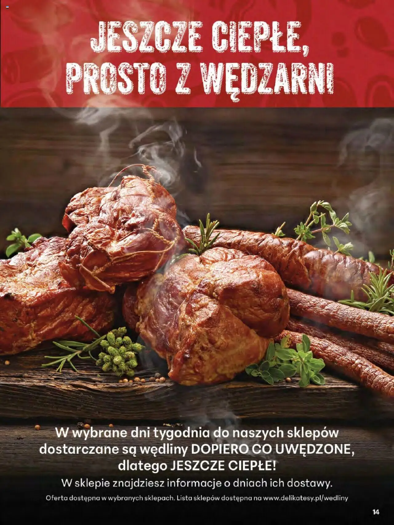 Delikatesy Centrum Gazetka - Sklepy Własne od 12.06.2025 | Strona: 14 | Produkty: Wędliny