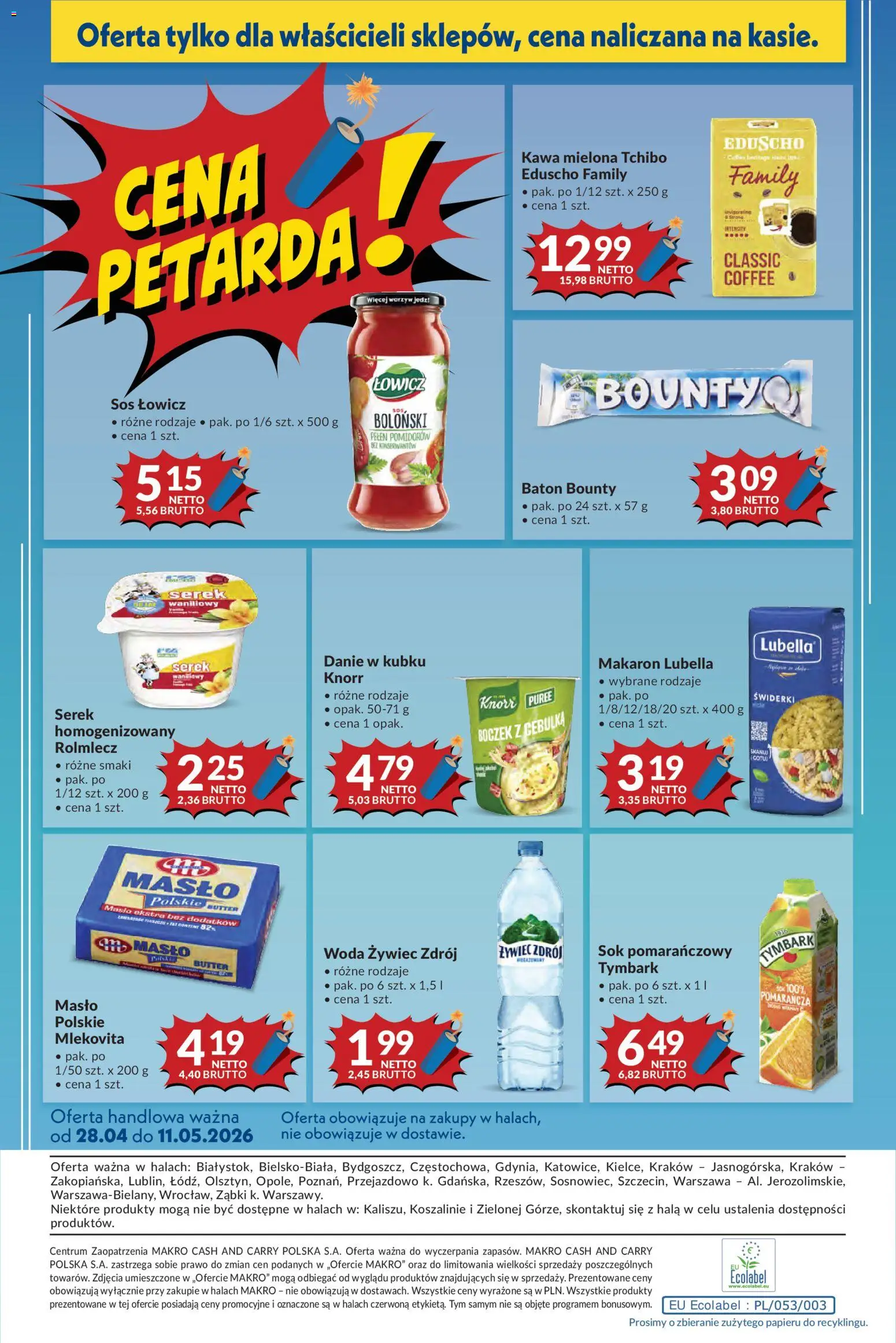 Makro gazetka od 28.04.2026 | Strona: 24 | Produkty: Masło Polskie, Masło, Woda, Sos