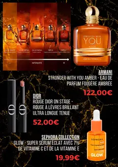 Sephora - Prévisualisation de STRONGER WITH YOU AMBER - EAU DE PARFUM FOUGÈRE AMBRÉE, Eau de parfum fougère ambrée valide à partir de 01.10.2025 | Page: 4 | Produits: Serum, Parfum, Rouge à lèvres, Eau de parfum