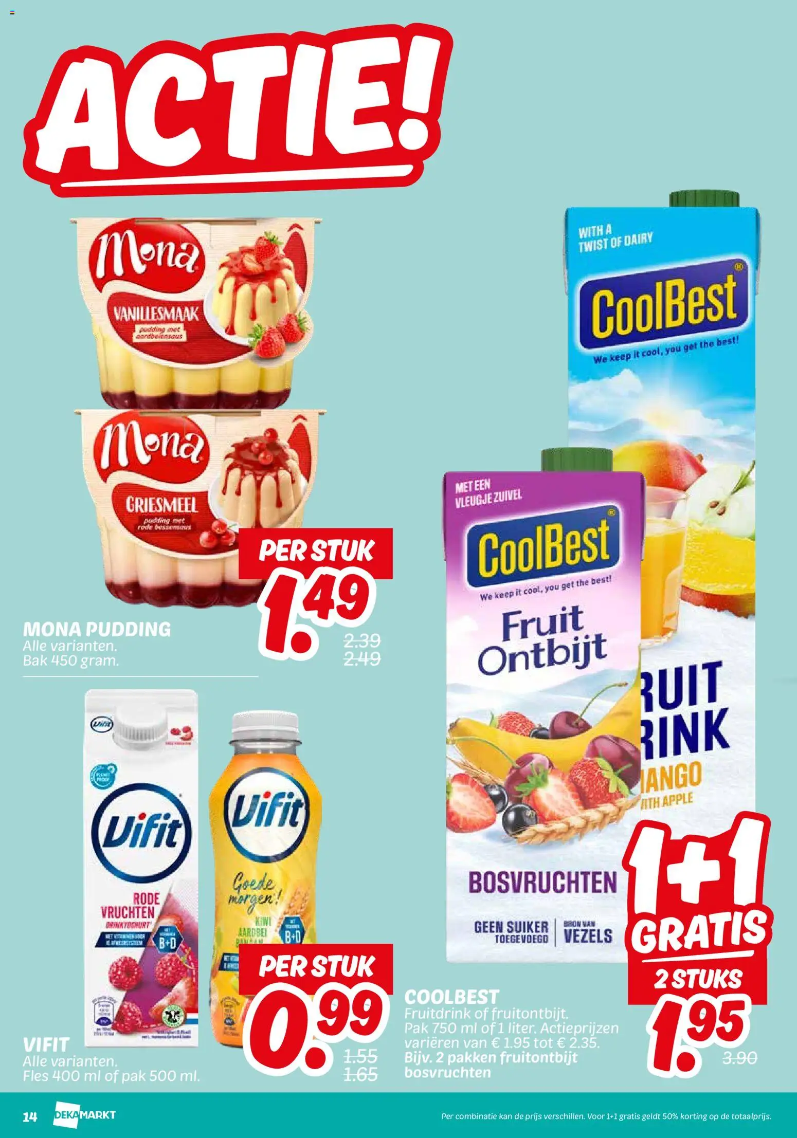 {H1} | Pagina: 16 | Producten: Waffelini, Kan, Fles, Pudding