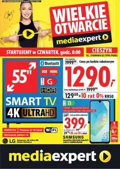 Pogląd oferty "Mediaexpert Gazetka - Wielkie otwarcie Cieszyn" - ważna od 30.10.2025