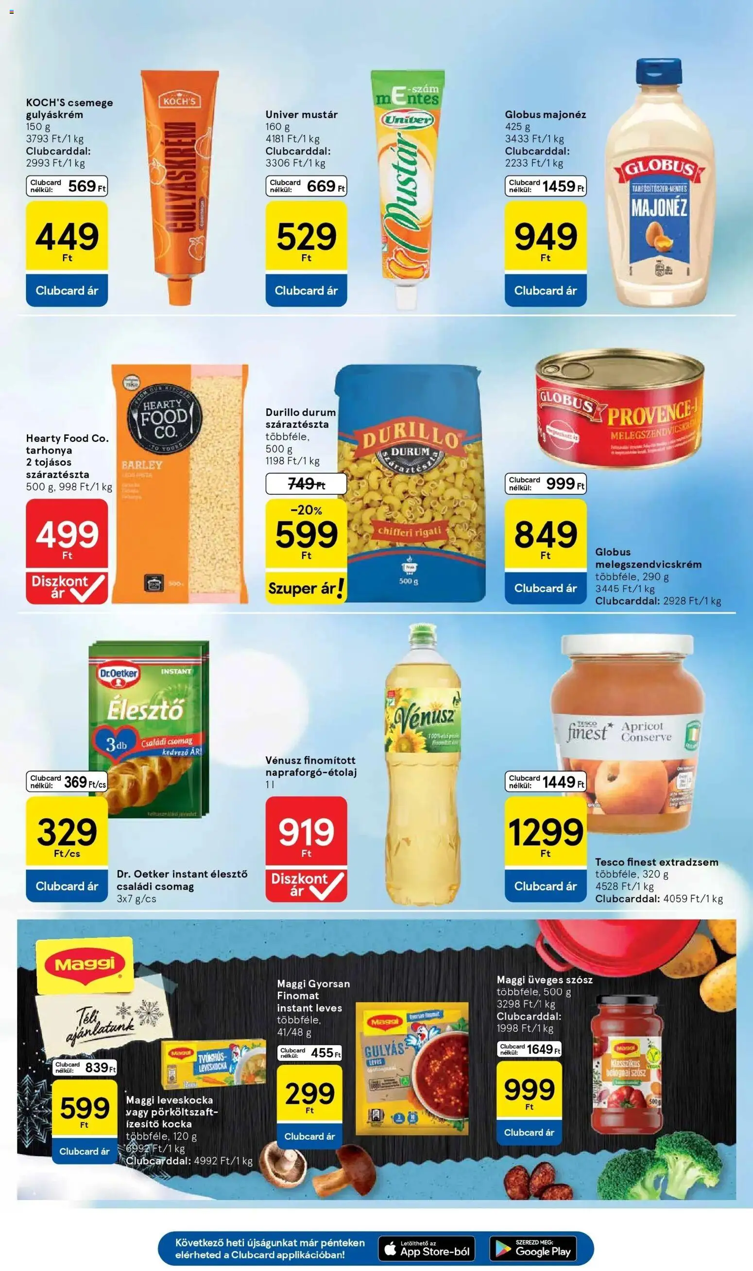 Tesco akciós ujság - amely érvényes a következő dátumtól: 26.02.2026 | Oldal: 15 | Termékek: Bolognai szósz, Leveskocka, Tarhonya, Maggi