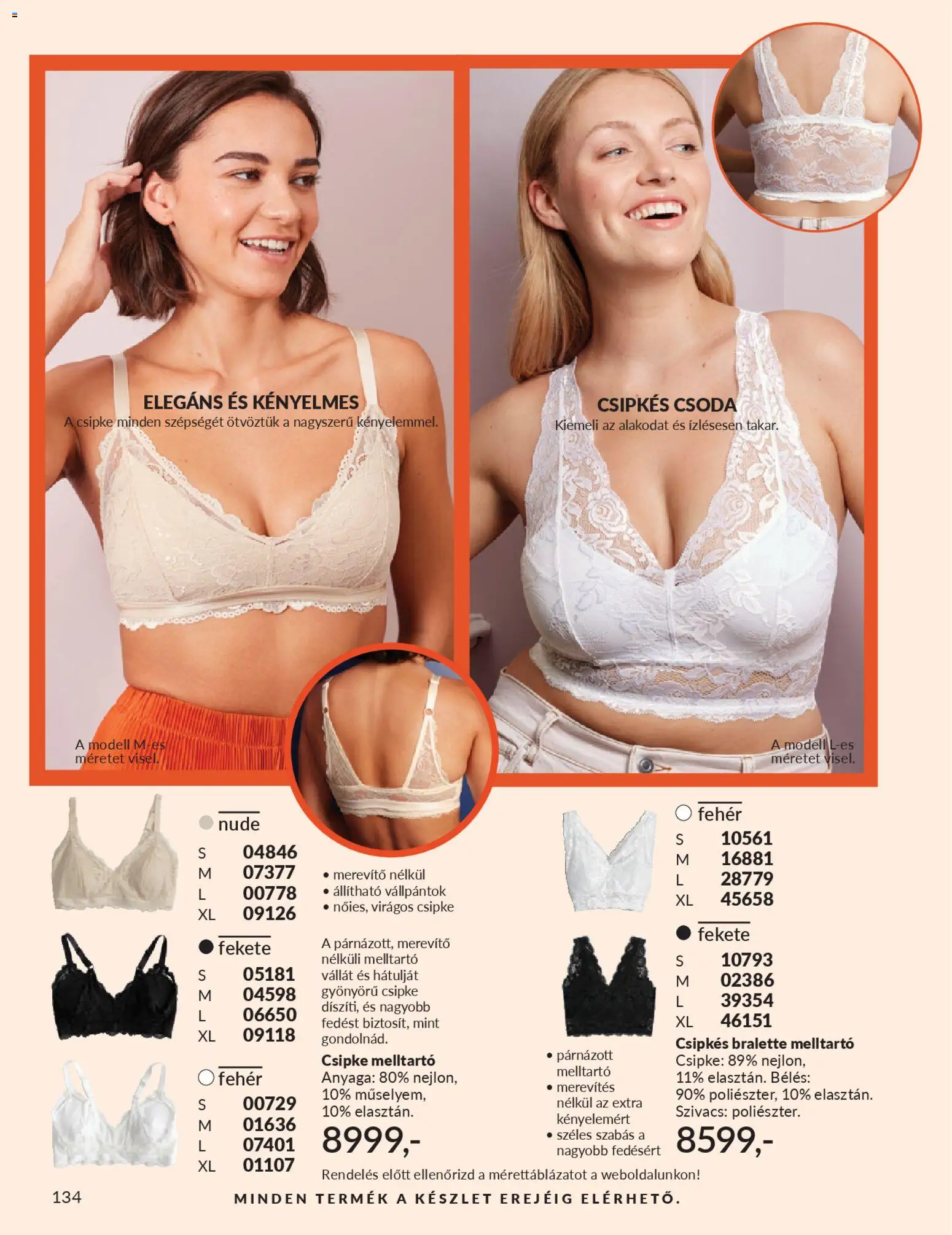 Avon akciós ujság - amely érvényes a következő dátumtól: 01.01.2026 | Oldal: 138 | Termékek: Melltartó