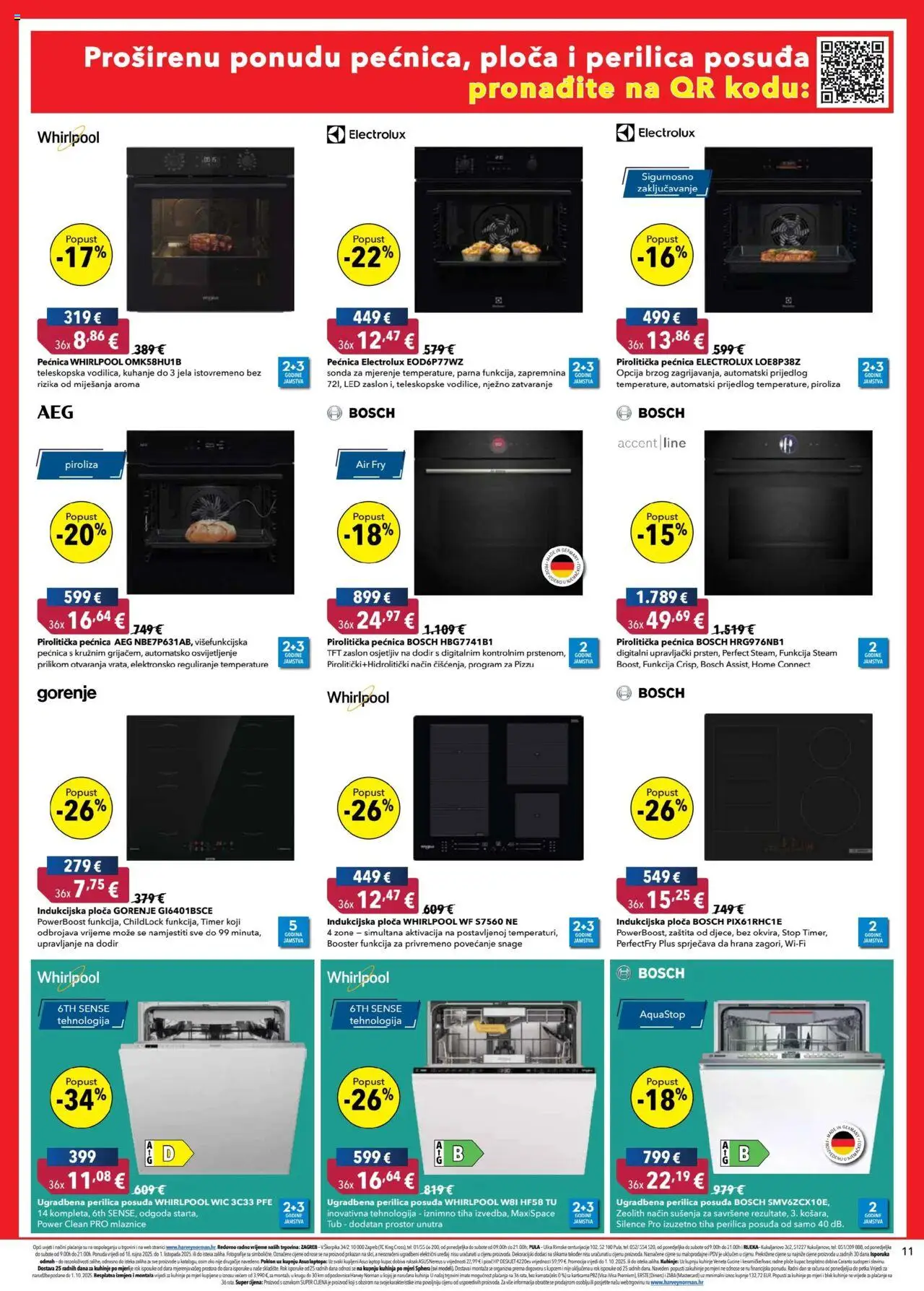 Harvey Norman katalog | vrijedi od 18.09.2025 | Stranica: 11 | Proizvodi: Perilica posuđa, Ruksak, Kuhinja, Pećnica