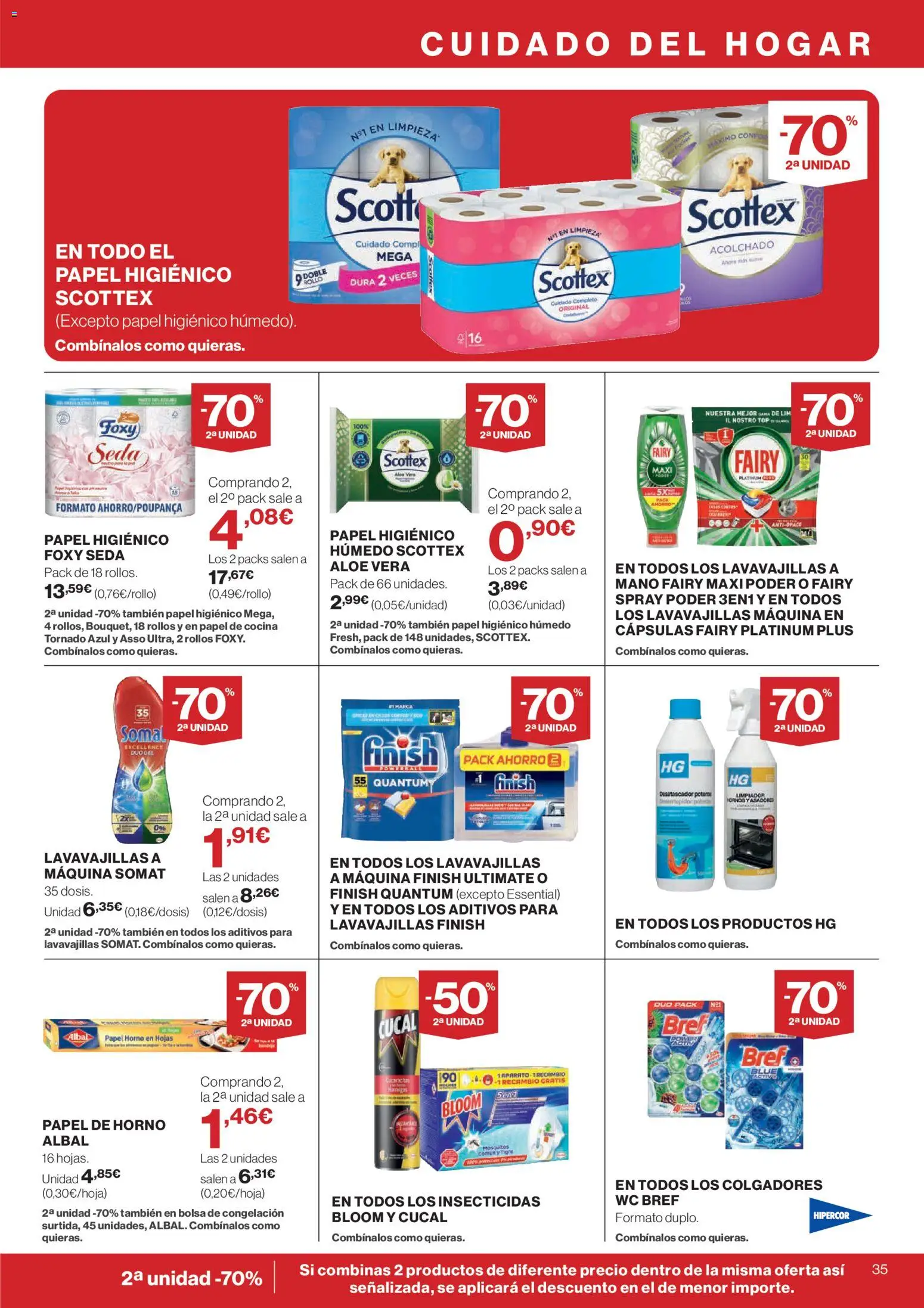 Hipercor catálogo │ válido desde el 25.03.2026 | Página: 35 | Productos: Bolsa, Horno, Cocina, Lavavajillas