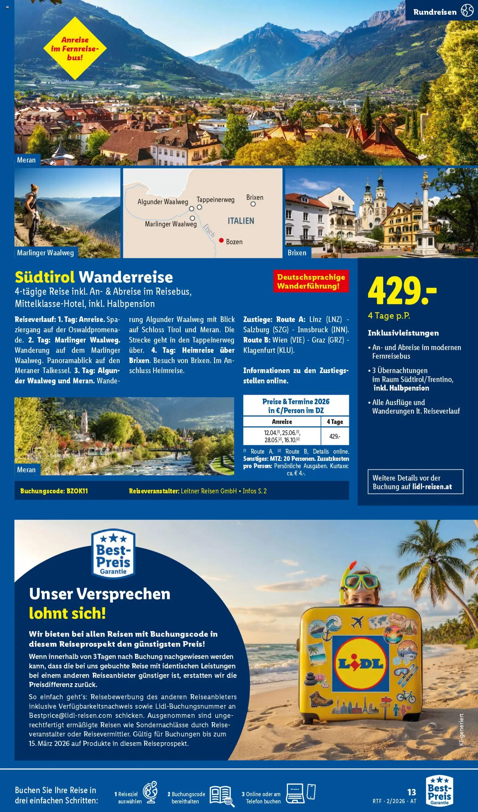 Lidl Februar/März Reise - Highlights gültig ab 14.02.2026 | Seite: 13 | Produkte: Telefon