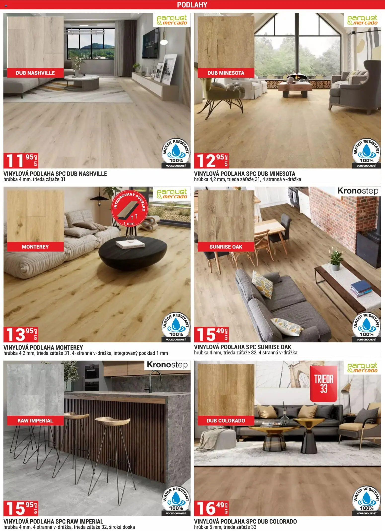Nové Merkury Market akcie – leták je platný od 01.02.2026 | Strana: 24 | Produkty: Vinylová podlaha, Podlaha