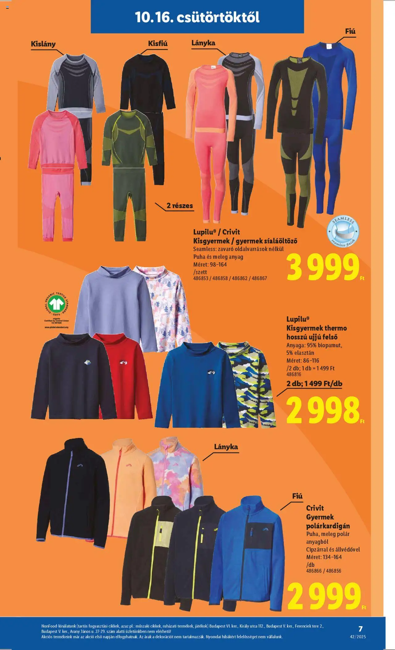 Lidl akciós ujság - amely érvényes a következő dátumtól: 16.10.2025 | Oldal: 7 | Termékek: Játékok