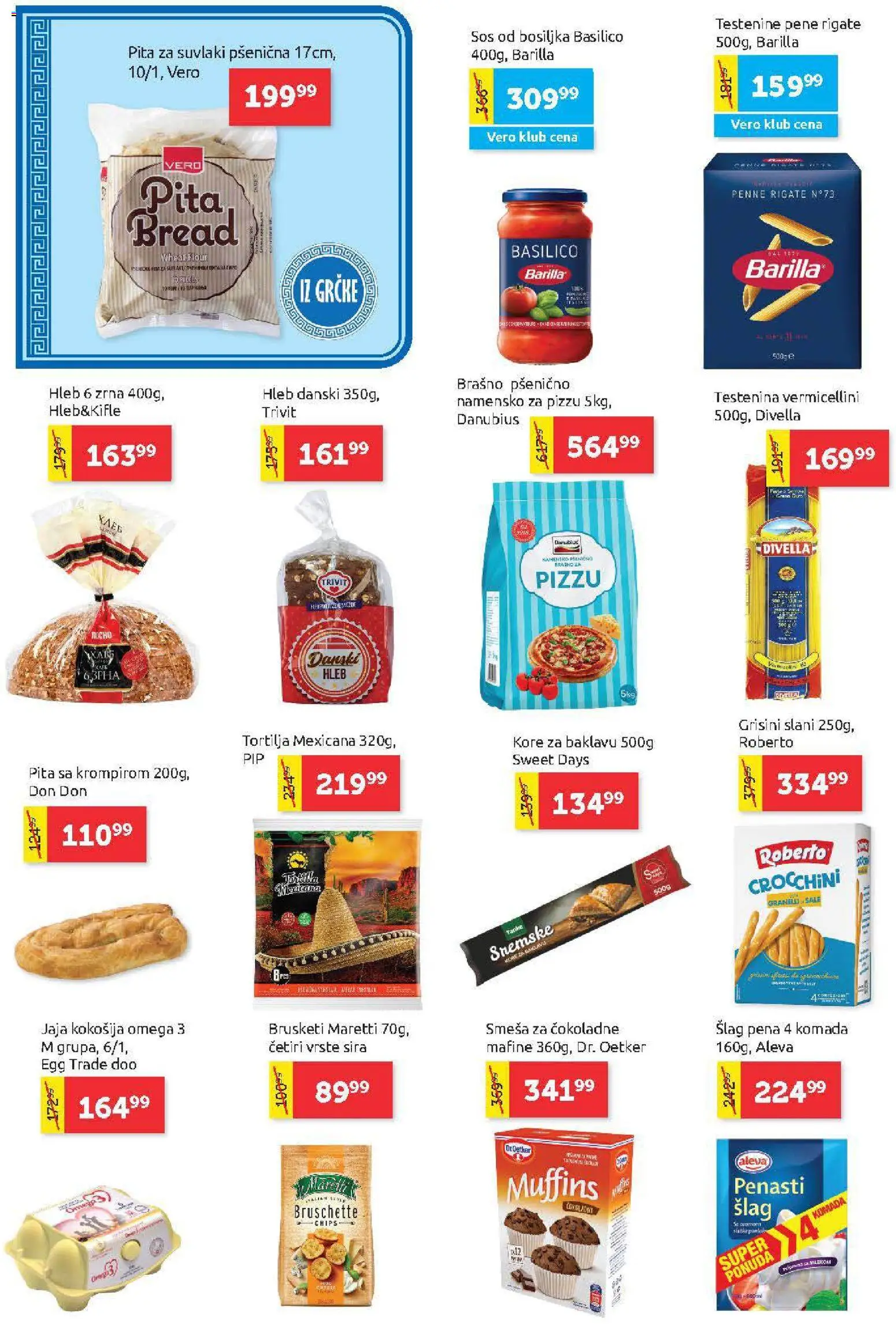SuperVERO katalog - važi od 05.03.2026 | Strana: 10 | Proizvode: Testenina, Brašno, Pita, Hleb