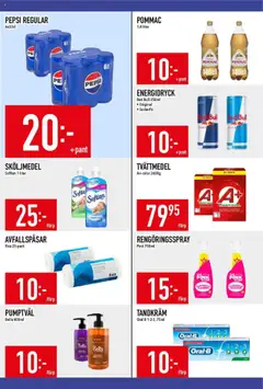 Matdax reklamblad aktuell från 18.08.2025 | Sida: 14 | Produkter: Red bull, Avfallspåsar, Tvättmedel, Energidryck