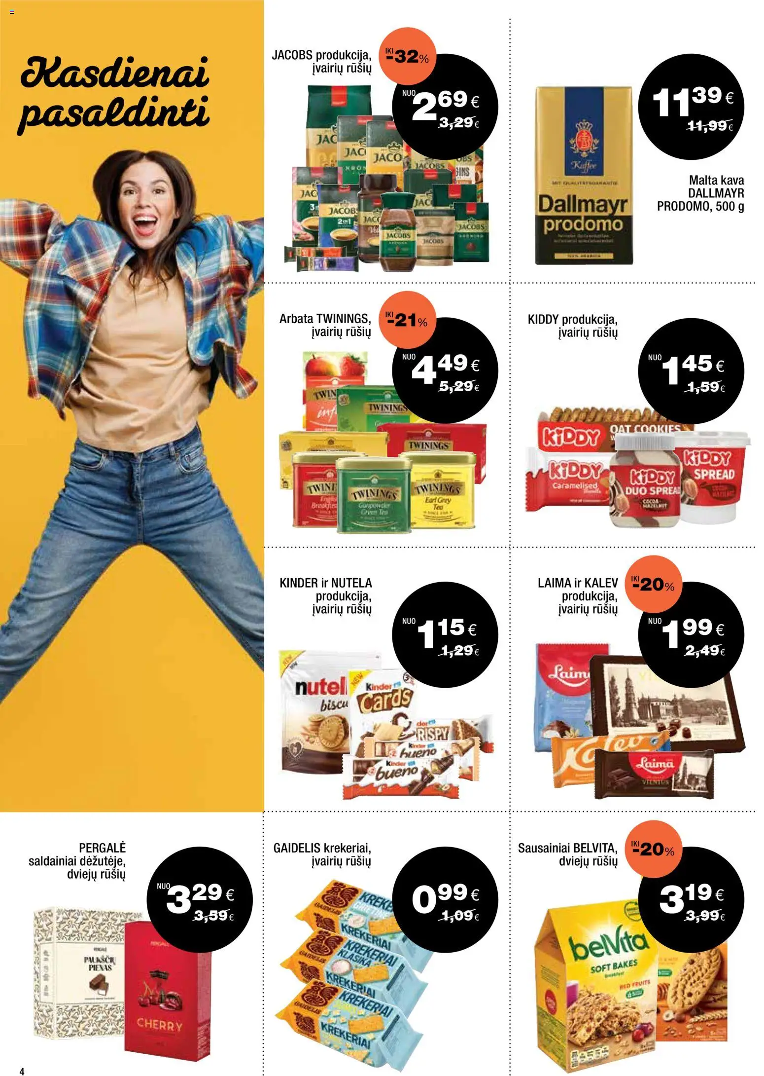 Express market akcijos nuo 08.03.2026 | Puslapis: 4 | Prekių: Sausainiai, Kava, Arbata, Saldainiai