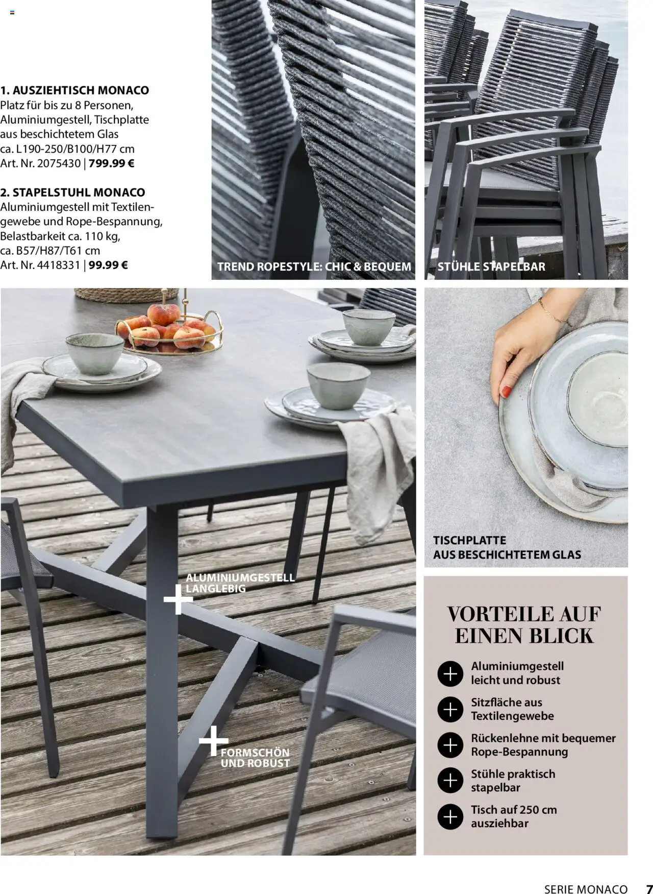 Dehner Gartenmöbel Trends 2025 gültig ab 20.01.2025 | Seite: 7 | Produkte: Tisch