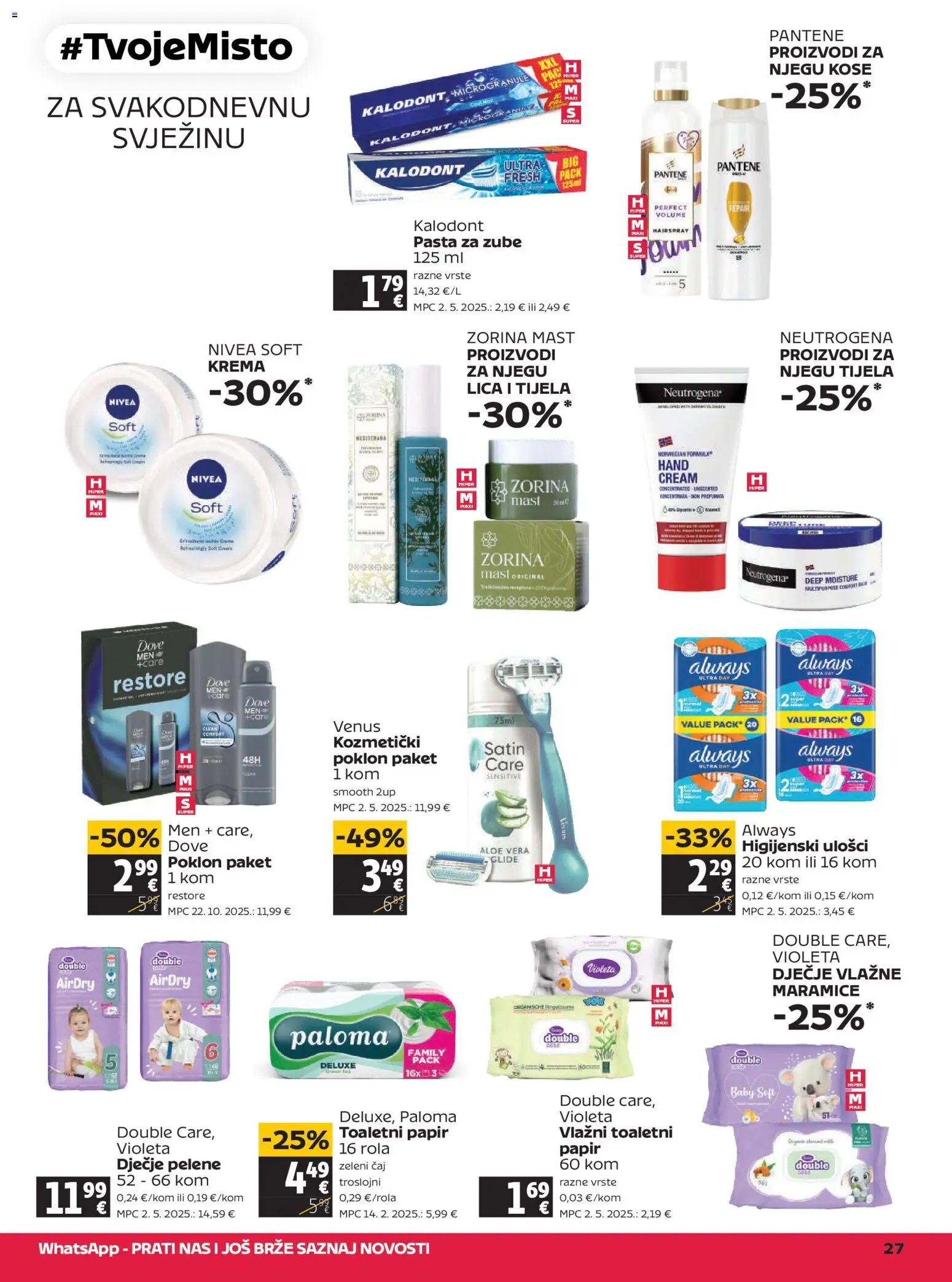 Tommy katalog | vrijedi od 05.03.2026 | Stranica: 27 | Proizvodi: Pelene, Higijenski ulošci, Čaj, Violeta