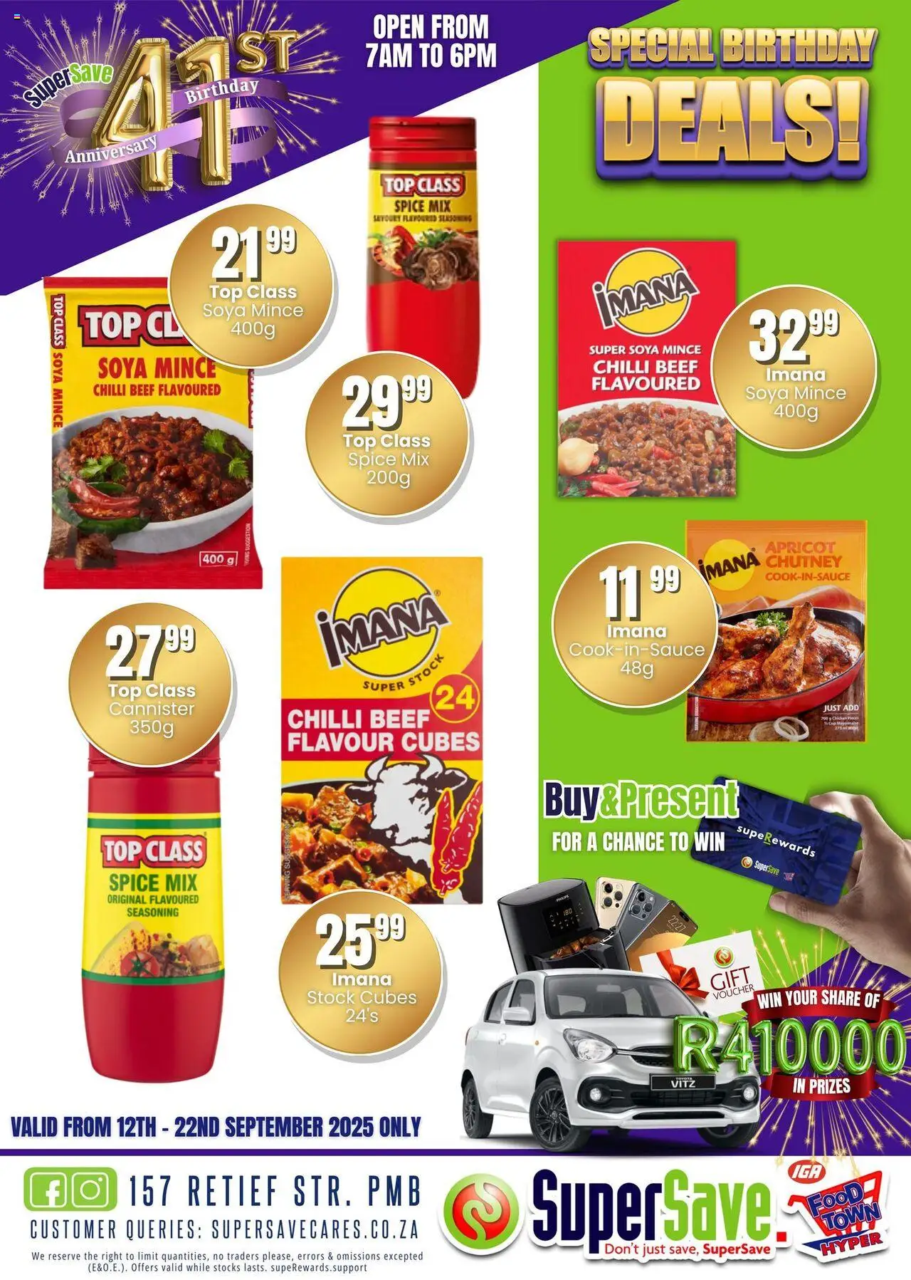 New Super Save catalogue – valid from 16.09.2025 | Page: 11 | Products: Chicken, Beef, Stock, Chilli