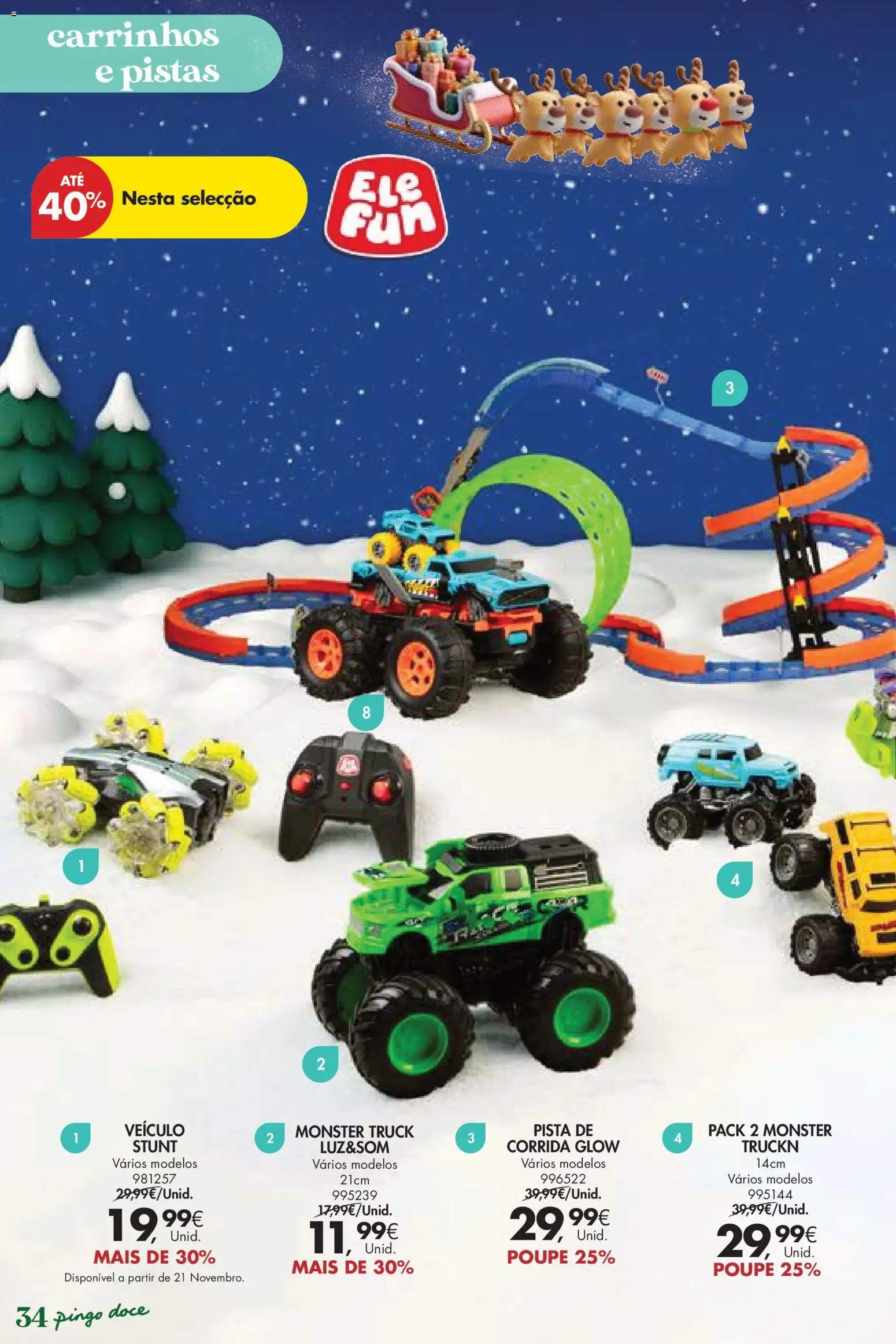 Pingo Doce  Brinquedos Natal Lojas Hipers │ válido de 18.11.2025 | Página: 34