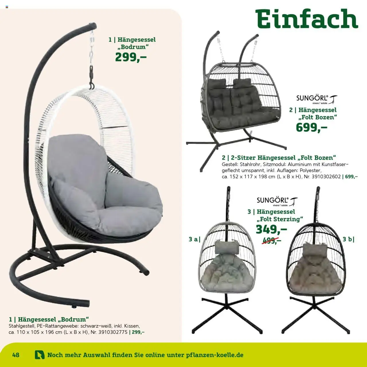 Pflanzen-Kölle Gartenmöbel Katalog 2025 – gültig ab 22.01.2025 | Seite: 48
