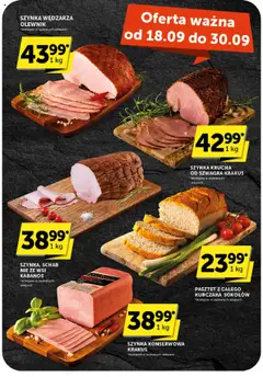 Euro Sklep Gazetka od 18.09.2025 | Strona: 42 | Produkty: Schab, Szynka, Szynka konserwowa krakus