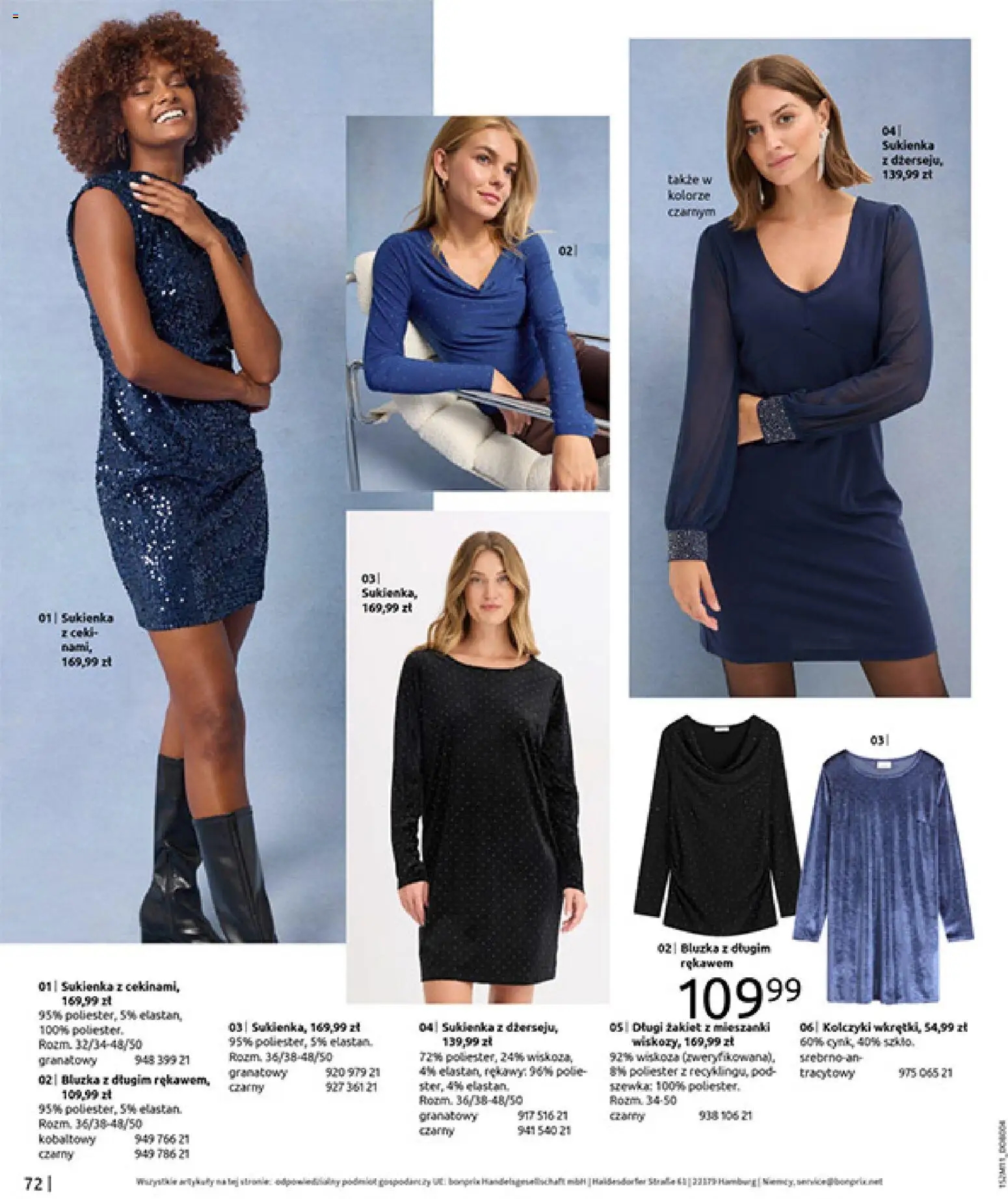 BonPrix Katalog - Na Listę Życzeń od 15.12.2025 | Strona: 74 | Produkty: Bluzka, Sukienka