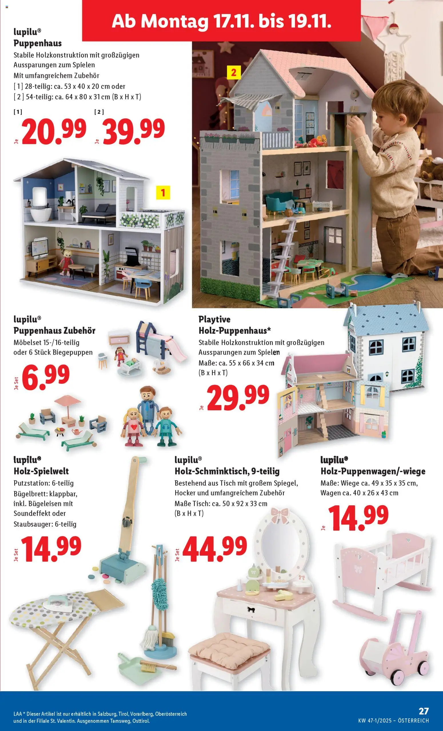 Lidl Flugblatt - Altenmarkt im Pongau, St. Johann im Pongau, Zell am See gültig ab 13.11.2025 | Seite: 31 | Produkte: Staubsauger, Bügeleisen, Tisch