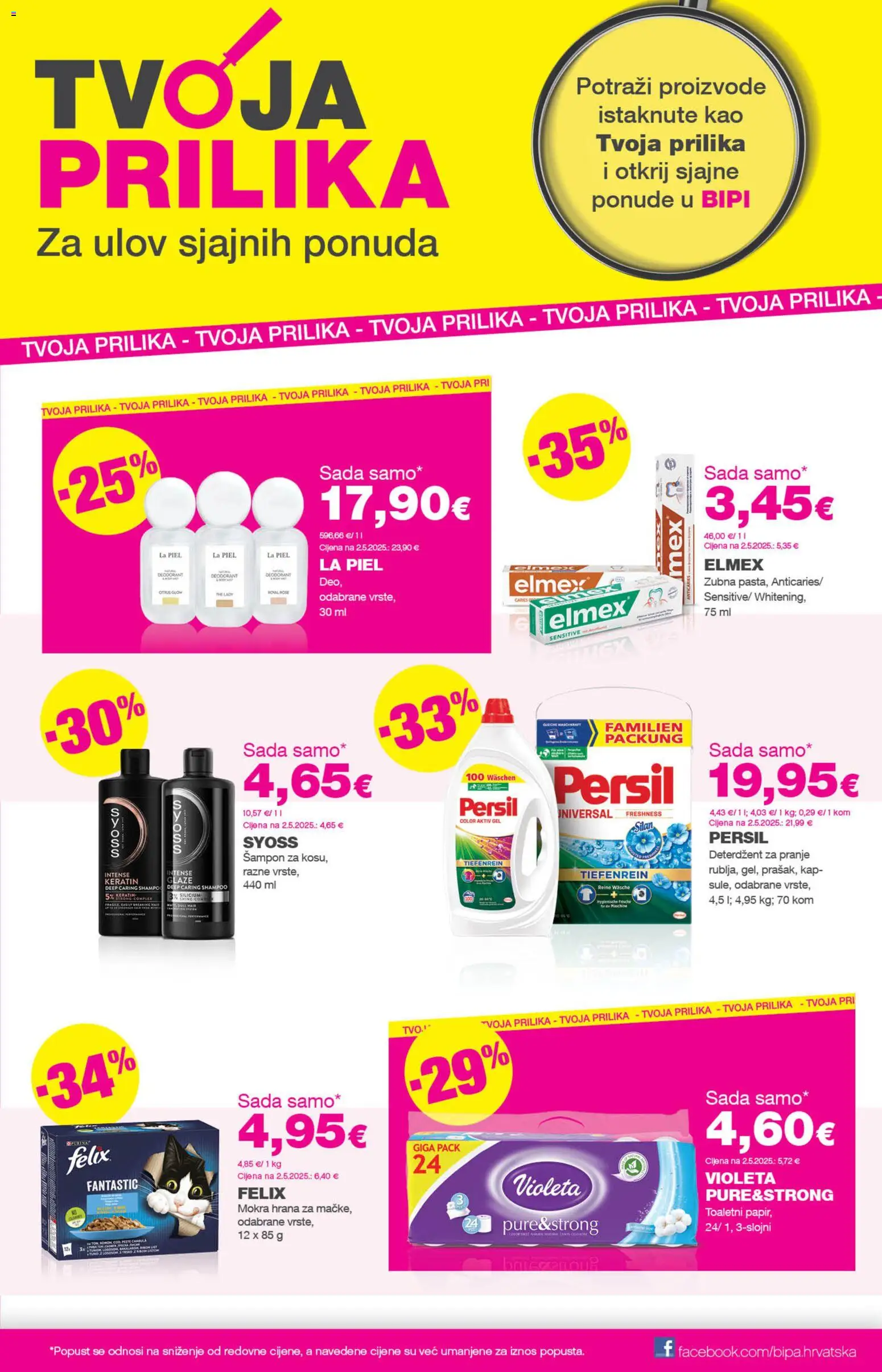 Bipa katalog | vrijedi od 16.04.2026 | Stranica: 11 | Proizvodi: Šampon, Deterdžent, Violeta, Persil