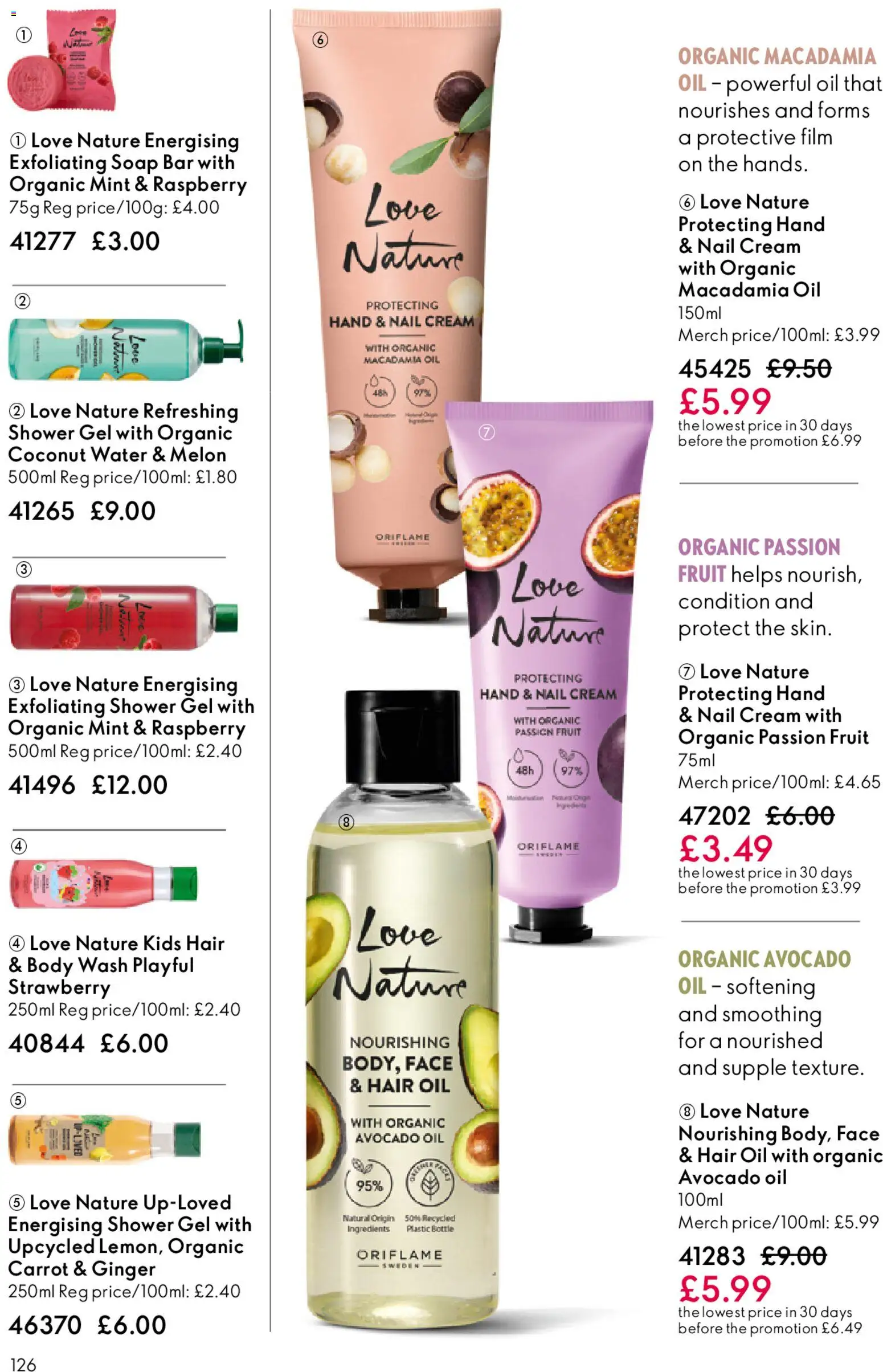 {H1} | Page: 126 | Products: Soap, Oil, Mint, Strawberry
