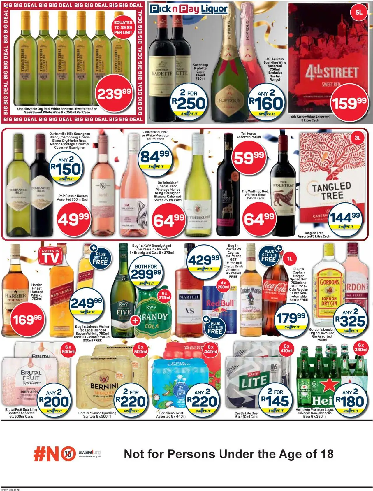 Pick n Pay Inland provinces - Hyper Birthday Specials │ valid from 23.06.2025 | Page: 12 | Products: Case, Beer, Fruit, Ensalada de quino