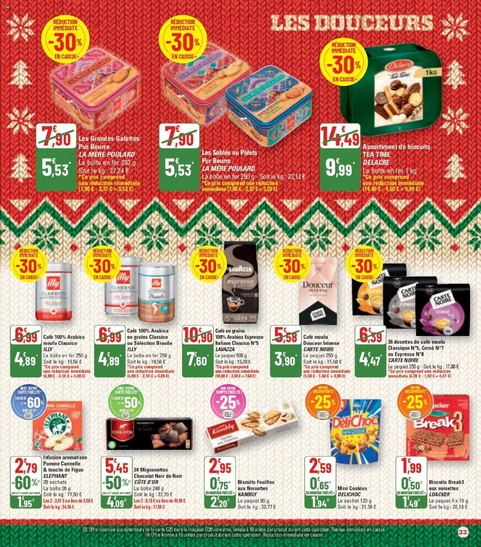 {H1} | Page: 33 | Produits: Infusion, Cookies, Café moulu, Café