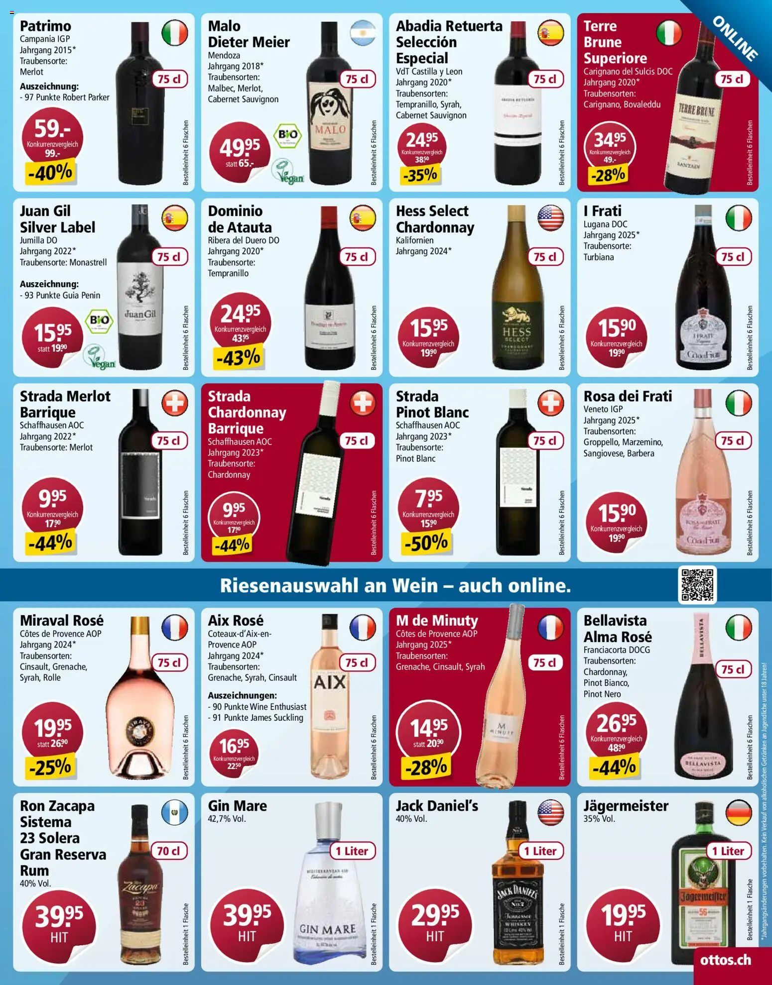 Otto's aktionen – gültig ab 07.04.2026 | Seite: 16 | Produkte: Merlot, Wein, Gin