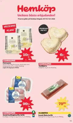 Hemköp - erbjudanden - Förhandsvisning av reklamblad från butik Hemköp aktuell från 09.02.2026