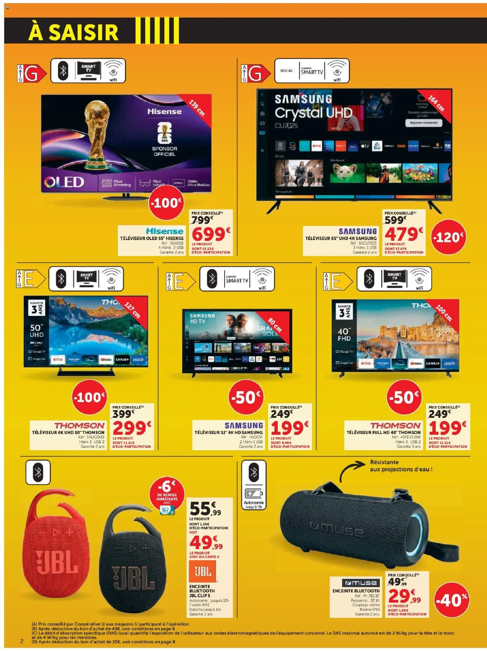 {H1} | Page: 2 | Produits: Enceinte, USB, Televiseur, Smart TV