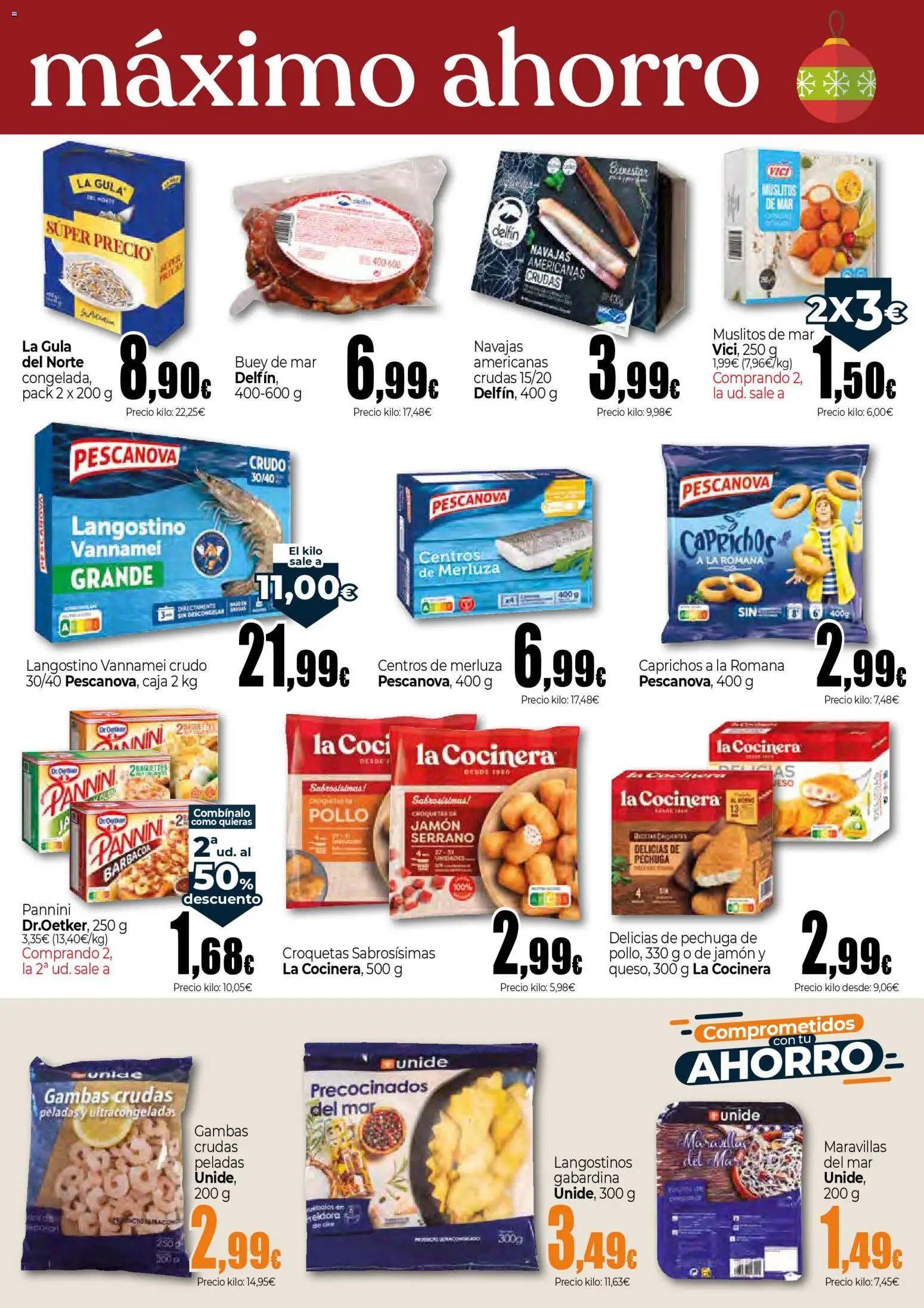 Unide - Market Península │ válido desde el 04.12.2025 | Página: 5 | Productos: Jamón, Barbacoa, Caja, Langostino