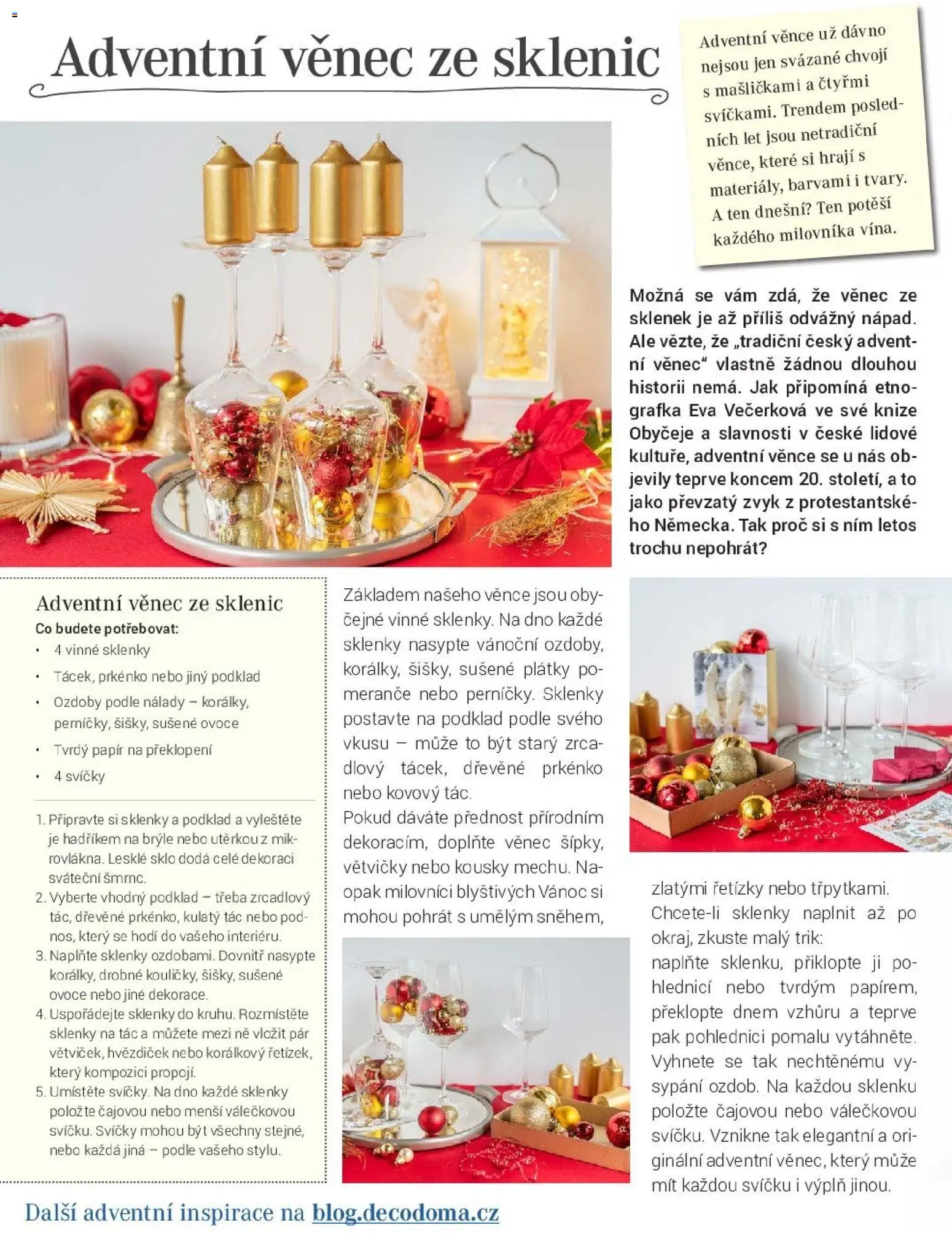 Decodoma katalog Advent 2025 od 24.11.2025 | Strana: 6 | Produkty: Ovoce, Brýle, Tác, Svíčky