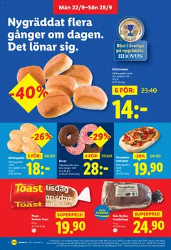 Lidl reklamblad aktuell från 22.09.2025 | Sida: 8 | Produkter: Bröd, Pesto