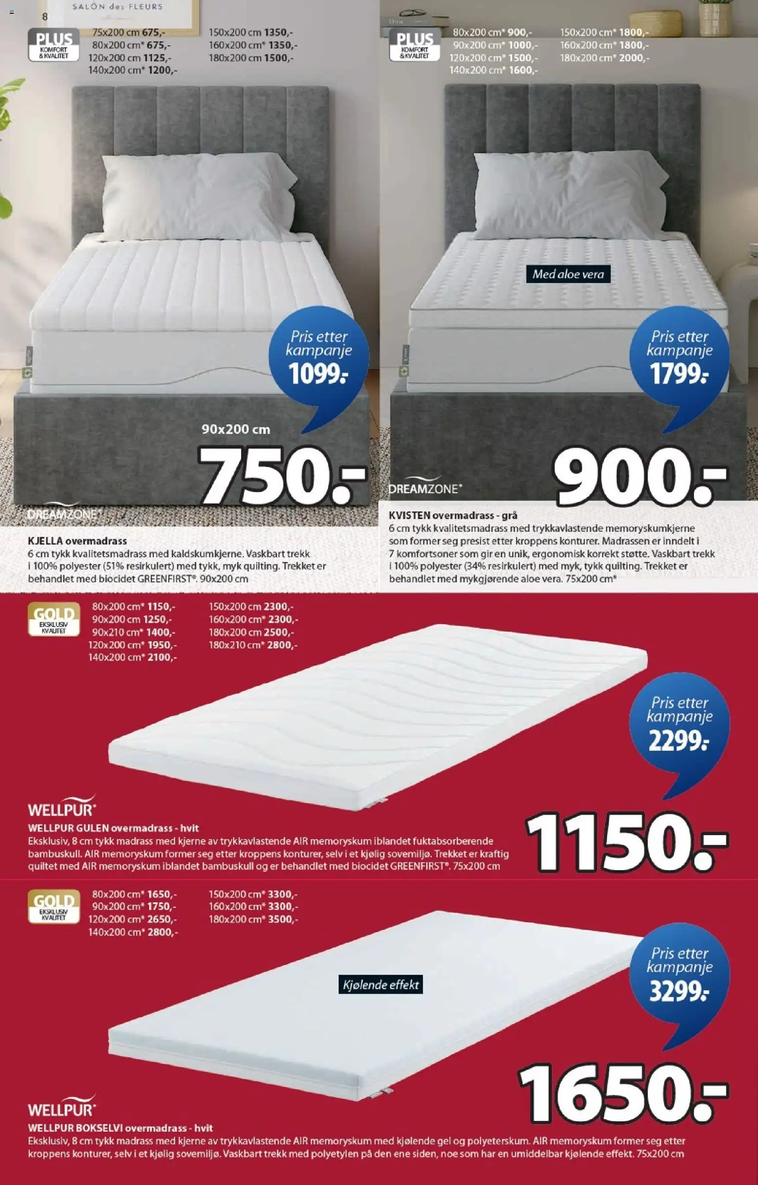 {H1} | Side: 8 | Produkter: Overmadrass, Суміш дитяча, Madrass, Gâteaux secs