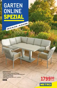 Metro Garten Online Spezial ab 19.02.2026 gültig