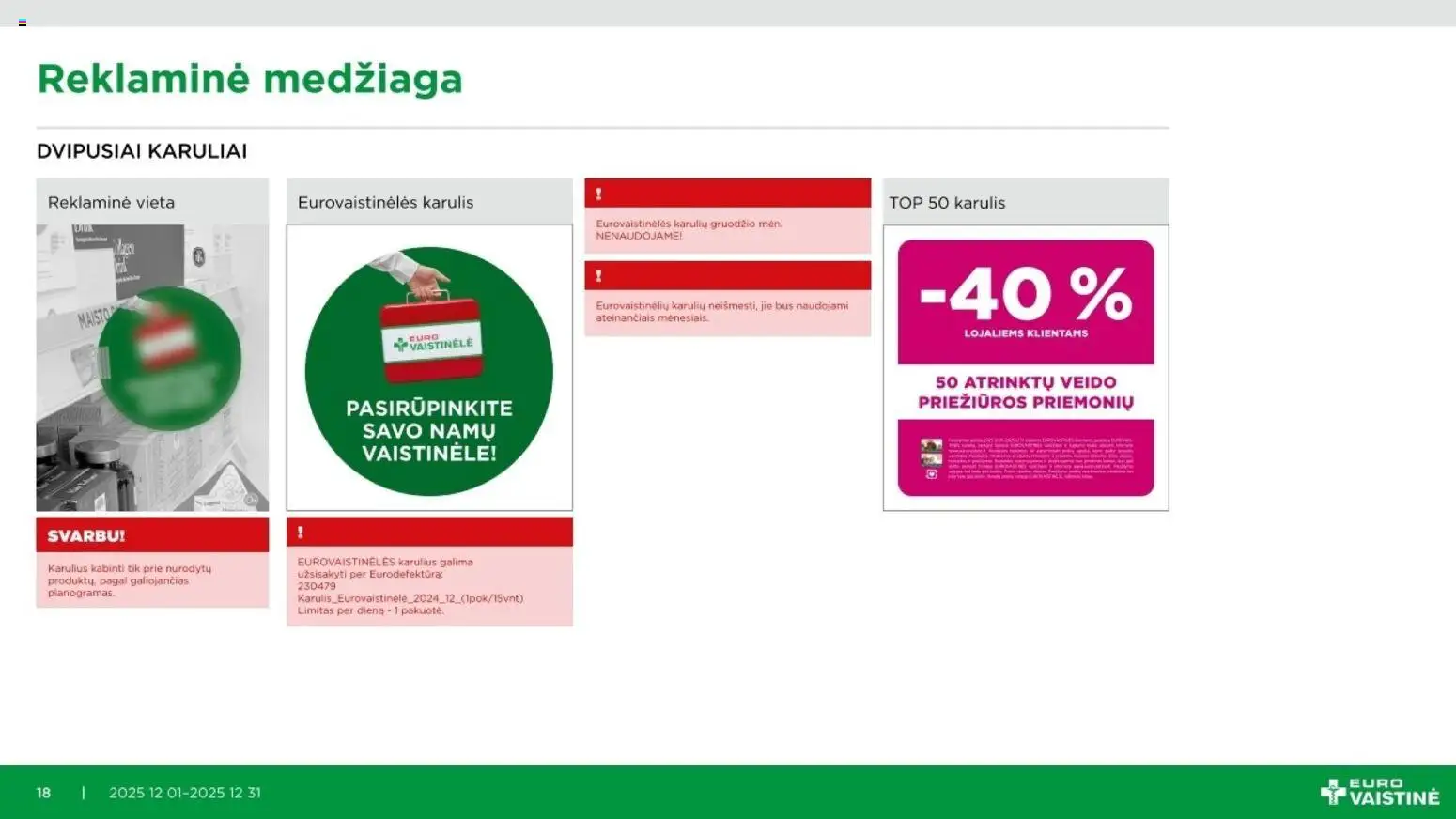 EUROVAISTINĖ akcijos nuo 01.12.2025 | Puslapis: 18