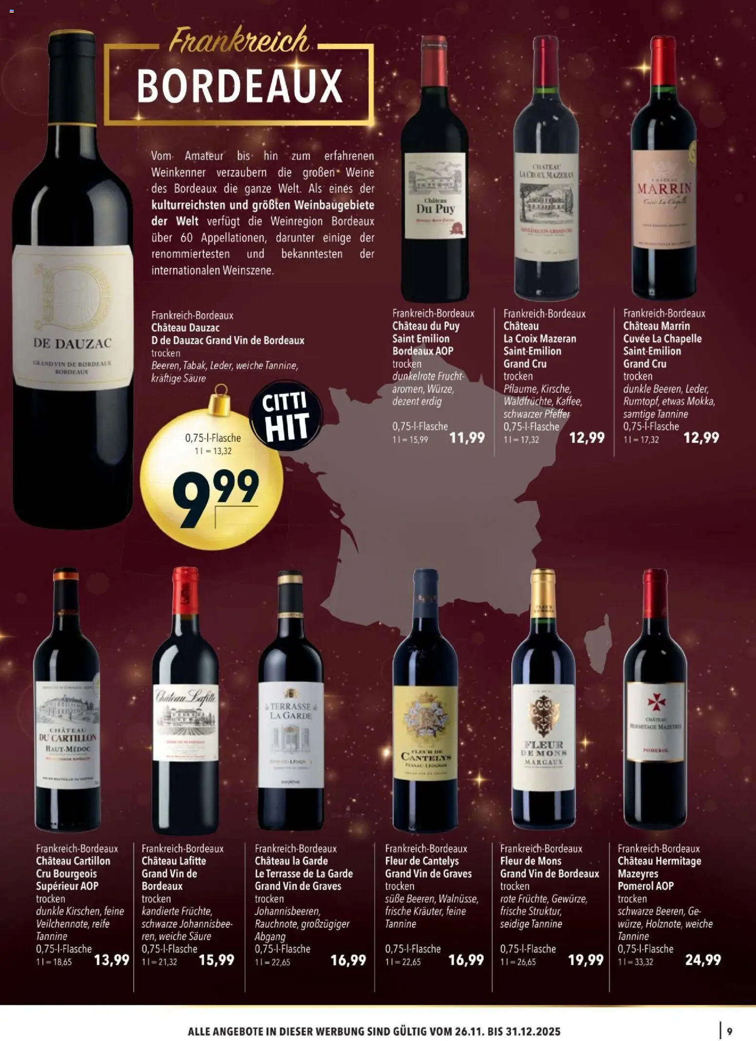 CITTI tilbudsavis – gyldig fra 26.11.2025 | Side: 9 | Produkter: Vin