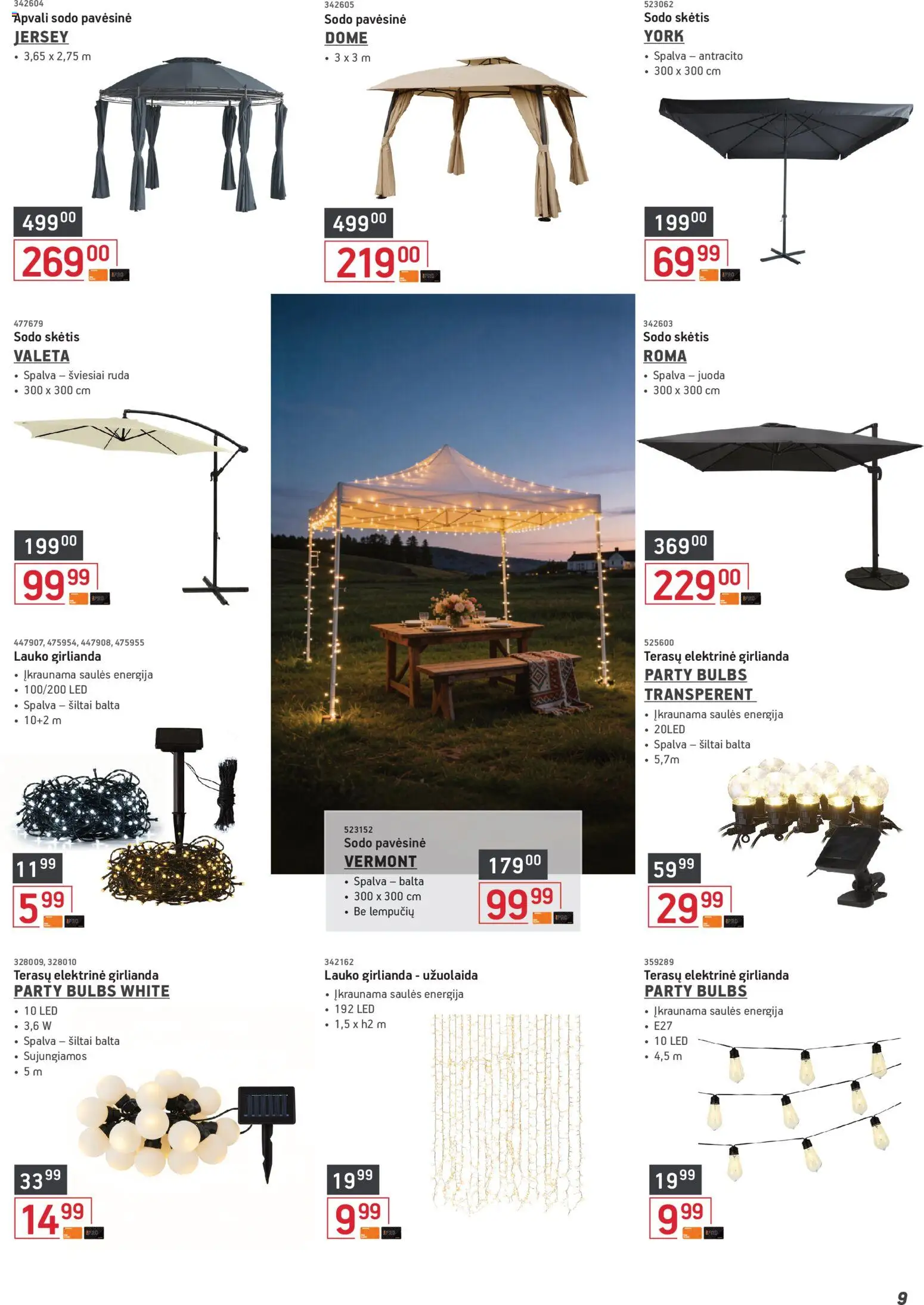 ERMITAŽAS akcijos nuo 04.05.2026 | Puslapis: 9 | Prekių: Skėtis
