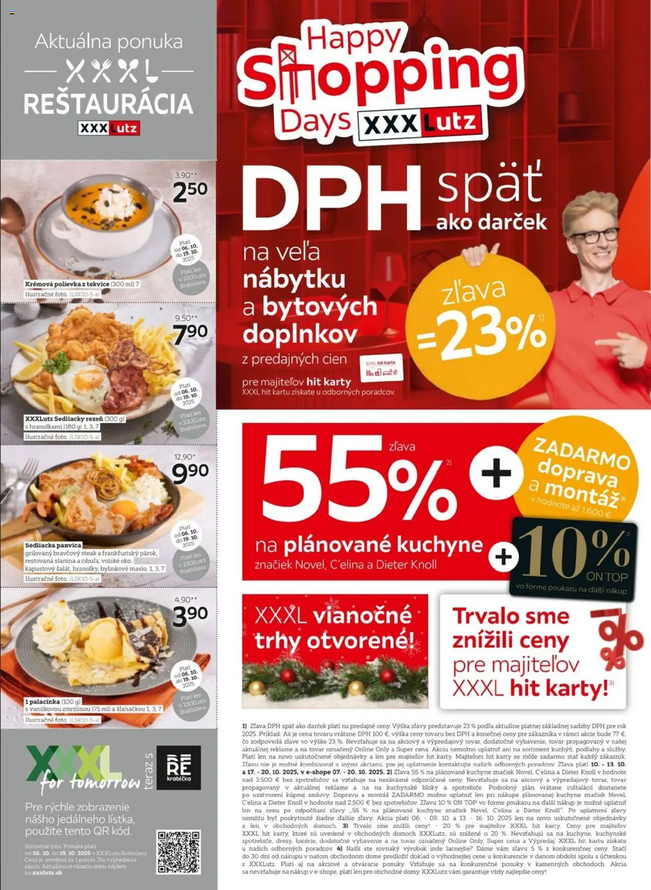 Nové XXXLutz akcie – leták je platný od 06.10.2025 | Strana: 2 | Produkty: Slanina, Panvica, Kuchyne, Steak