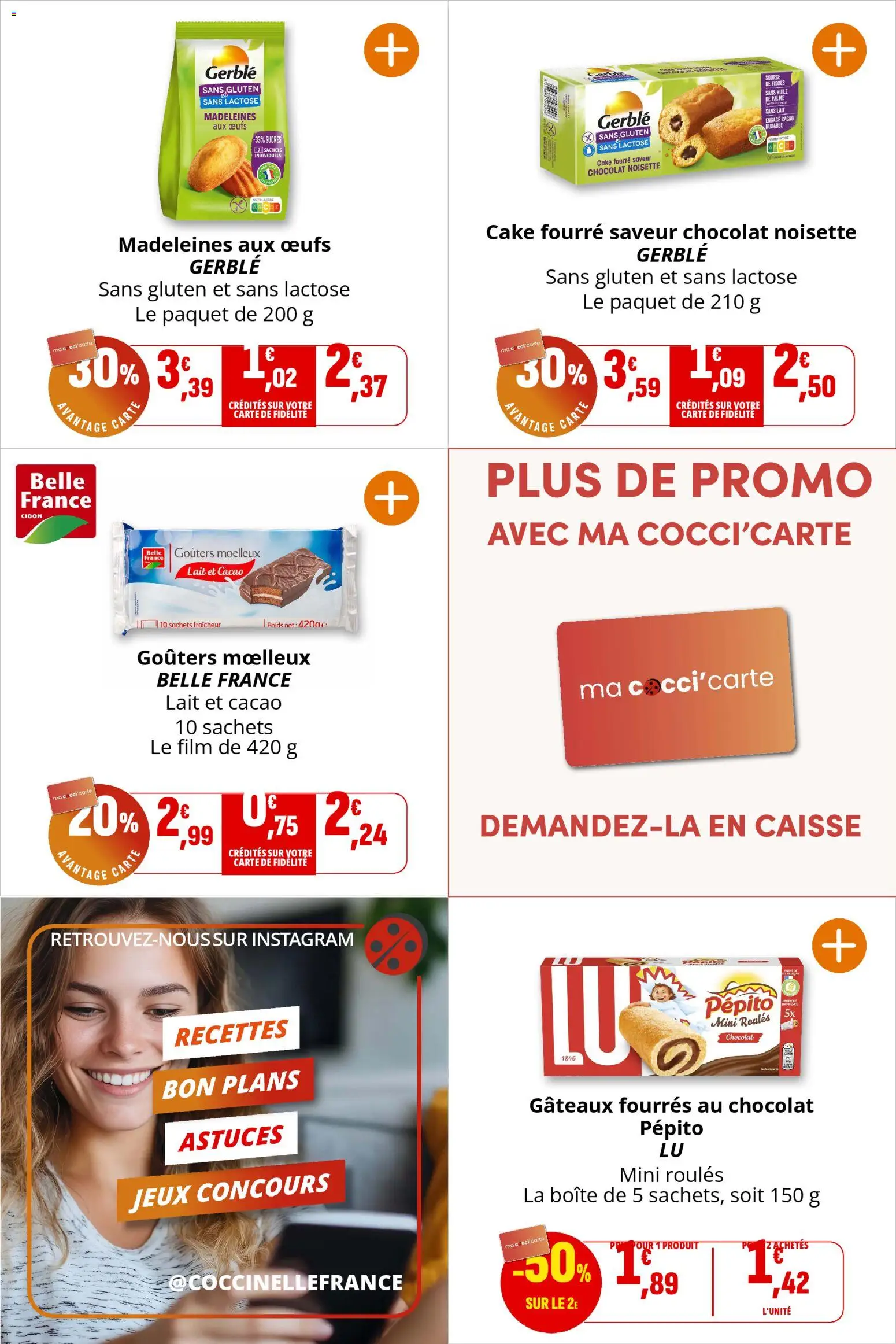 {H1} | Page: 21 | Produits: Noisette, Gâteaux fourrés au chocolat, Lait, Œufs