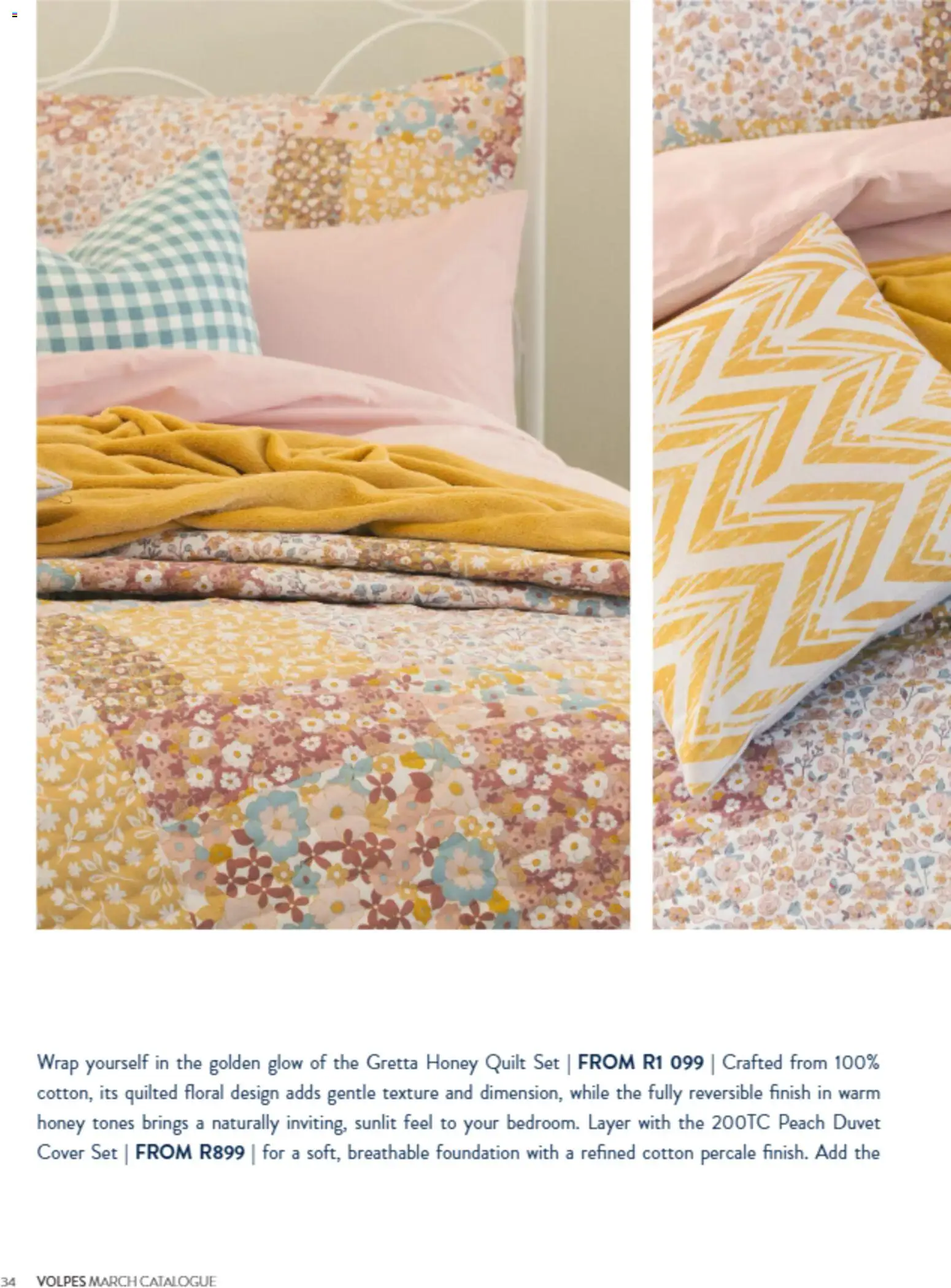 New Volpes catalogue – valid from 01.03.2026 | Page: 34 | Products: Cover, Duvet, Foundation, Peach